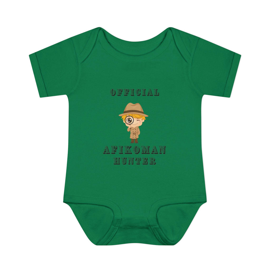 Official Afikoman hunter baby body suit