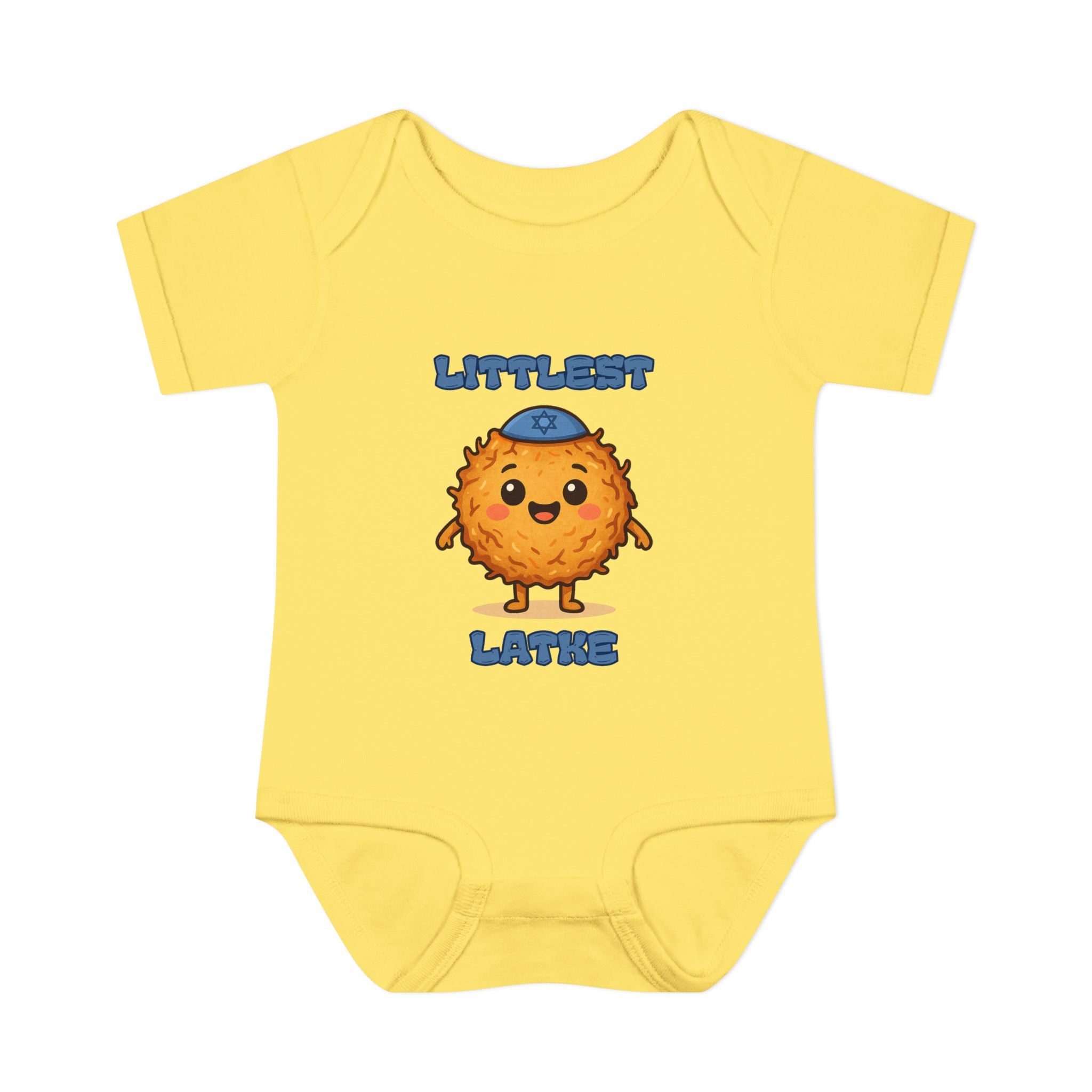 Hanukkah Latke Baby Bodysuit, Funny Hanukkah Infant Onesie, Jewish Baby Gift for Festival of Lights, Cute Holiday Outfit