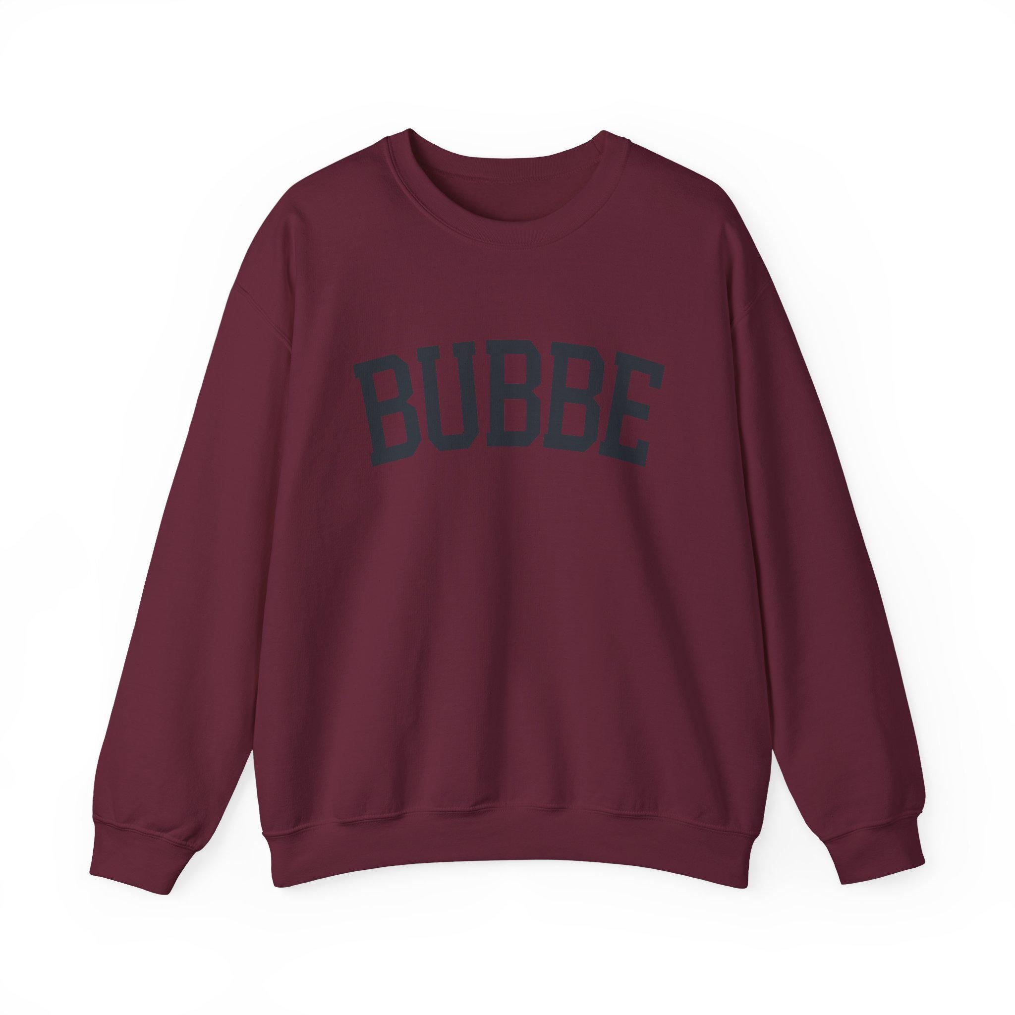 BUBBE Sweatshirt Hebrew Grandma Crewneck, Jewish Grandmother Cozy Pullover, Embroidered Family Gift