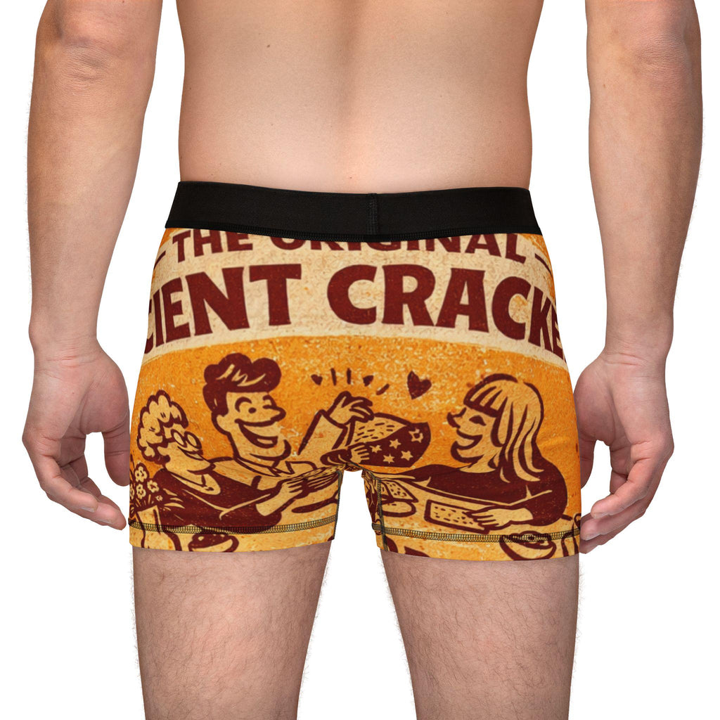Vintage Matzah Boxer Shorts, Retro Snack Ad Underwear, Funny Jewish Gift