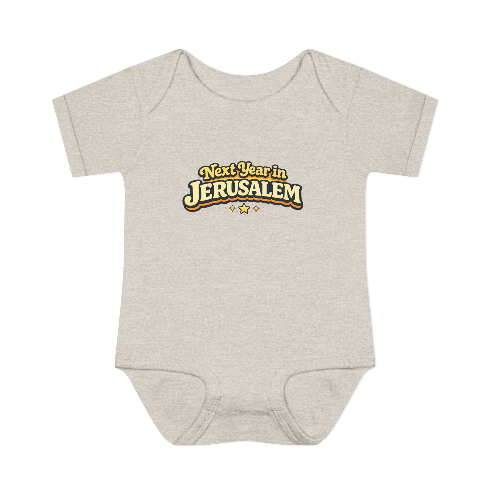 Next Year in Jerusalem Bodysuit | Baby Jewish Holiday Passover Shirt