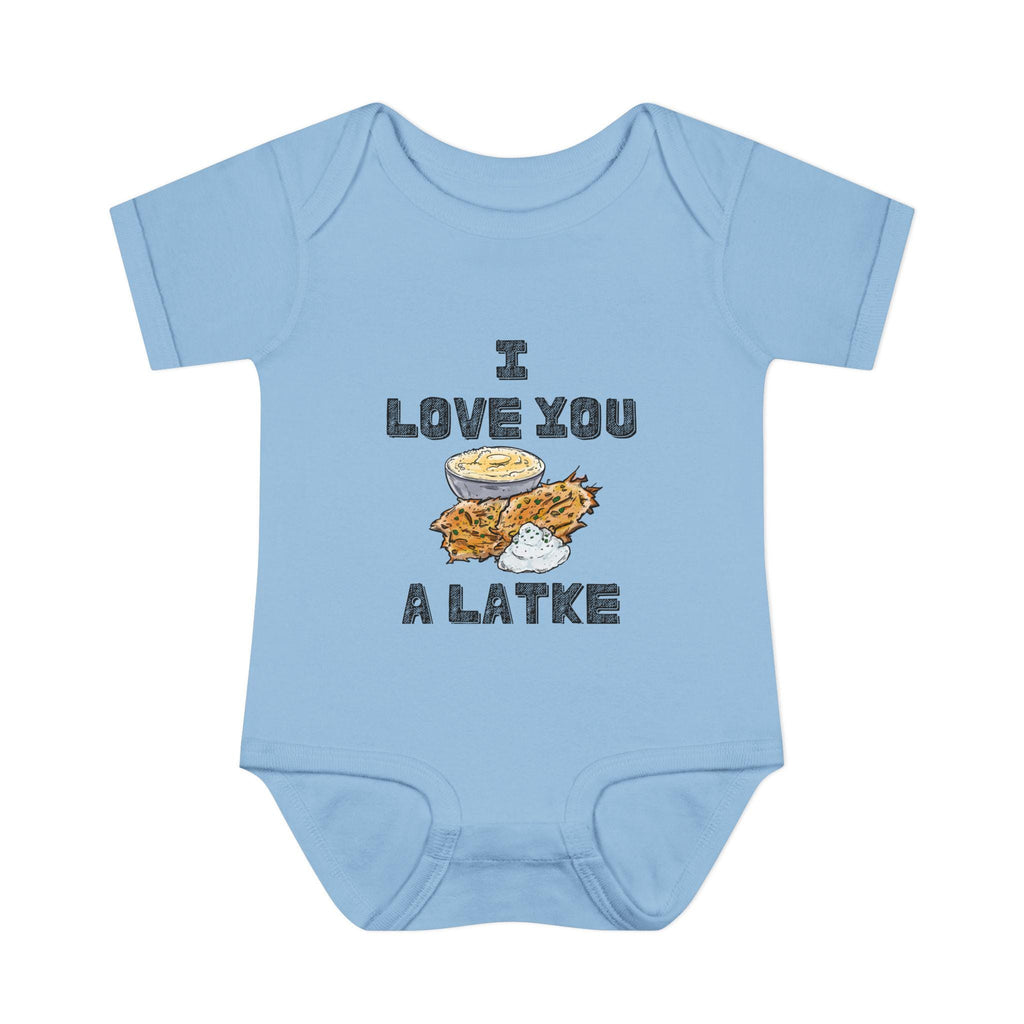 I Love You a Latke Baby Onesie | Funny Hanukkah Gift