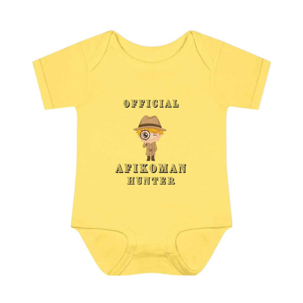 Afikoman Hunter Baby Bodysuit, Passover Seder Outfit, Jewish Baby Gift