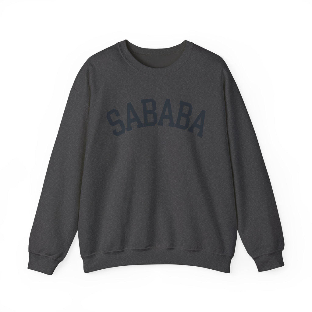 Sababa Sweatshirt Hebrew Slang Crewneck, Israeli Script Collegiate Pullover Gift