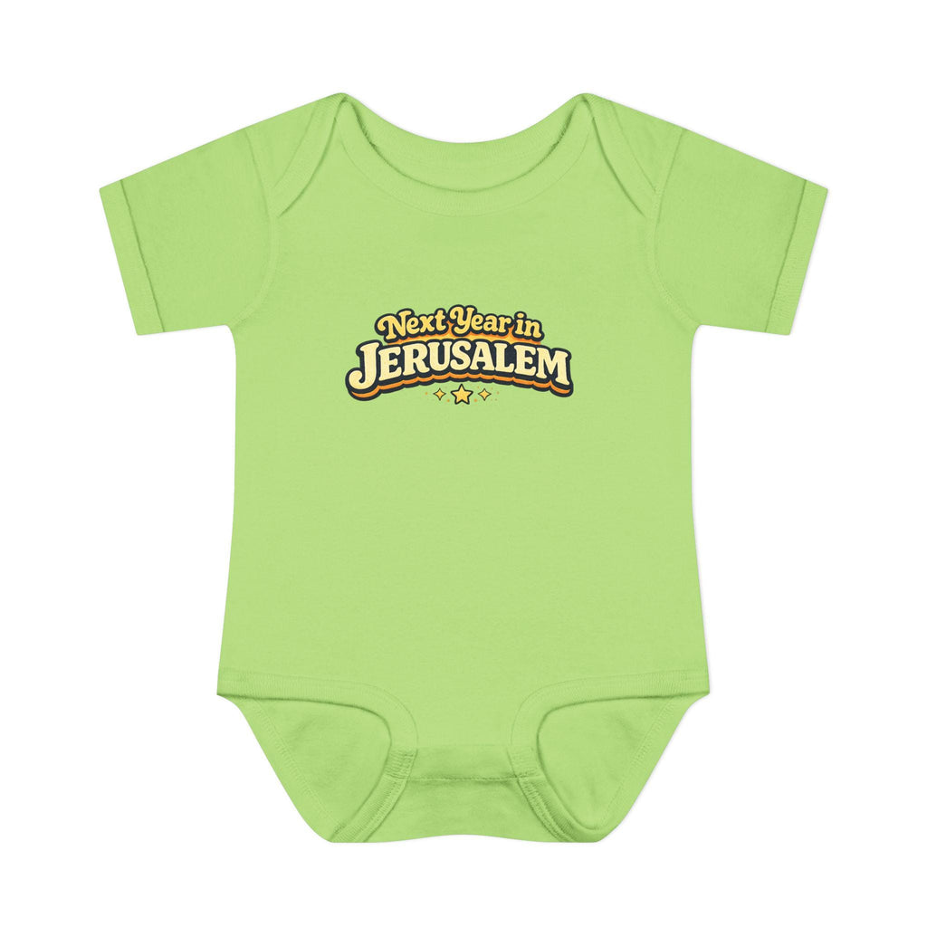 Next Year in Jerusalem Bodysuit | Baby Jewish Holiday Passover Shirt