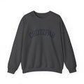 Chutzpah Sweatshirt White Crewneck, Yiddish Collegiate Lettering Jewish Pullover Gift