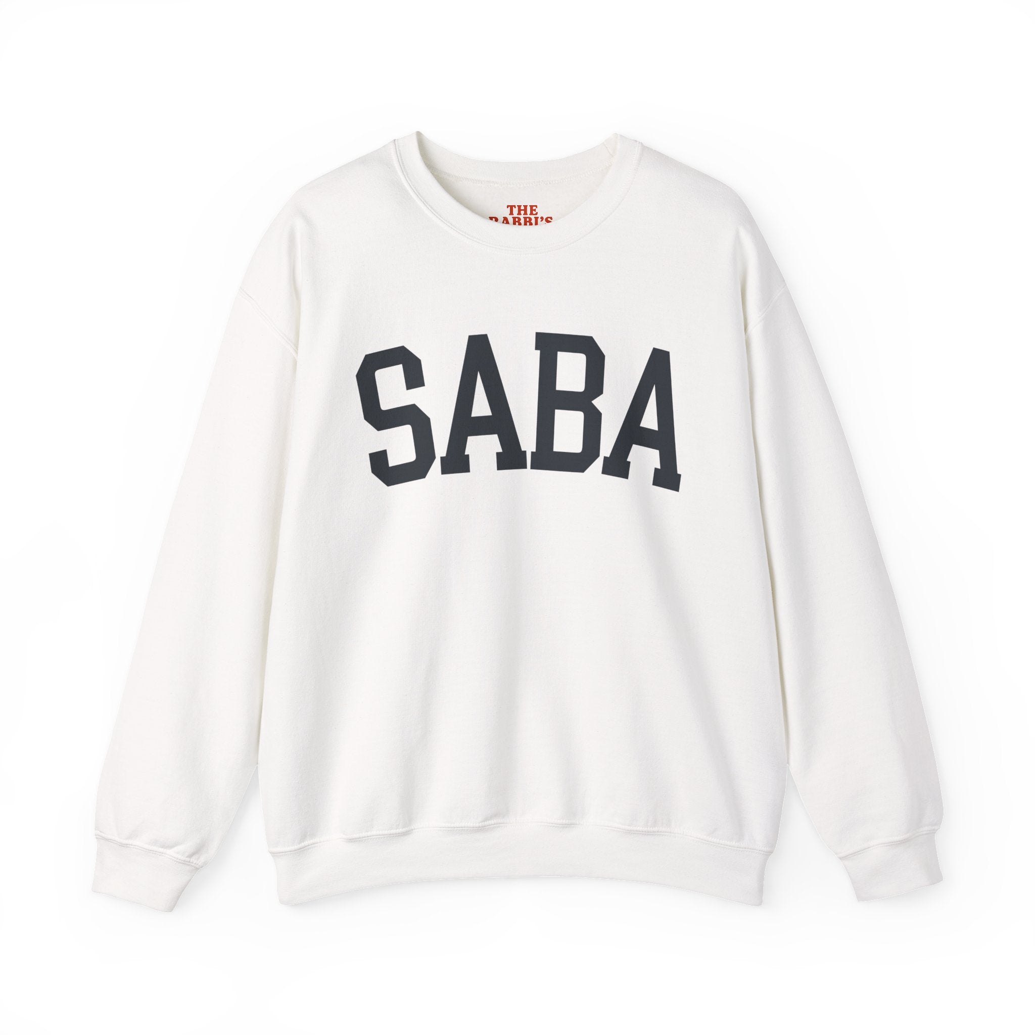 SABA Sweatshirt Hebrew Grandpa Crewneck, Jewish Grandfather Collegiate Letter Sweater Gift