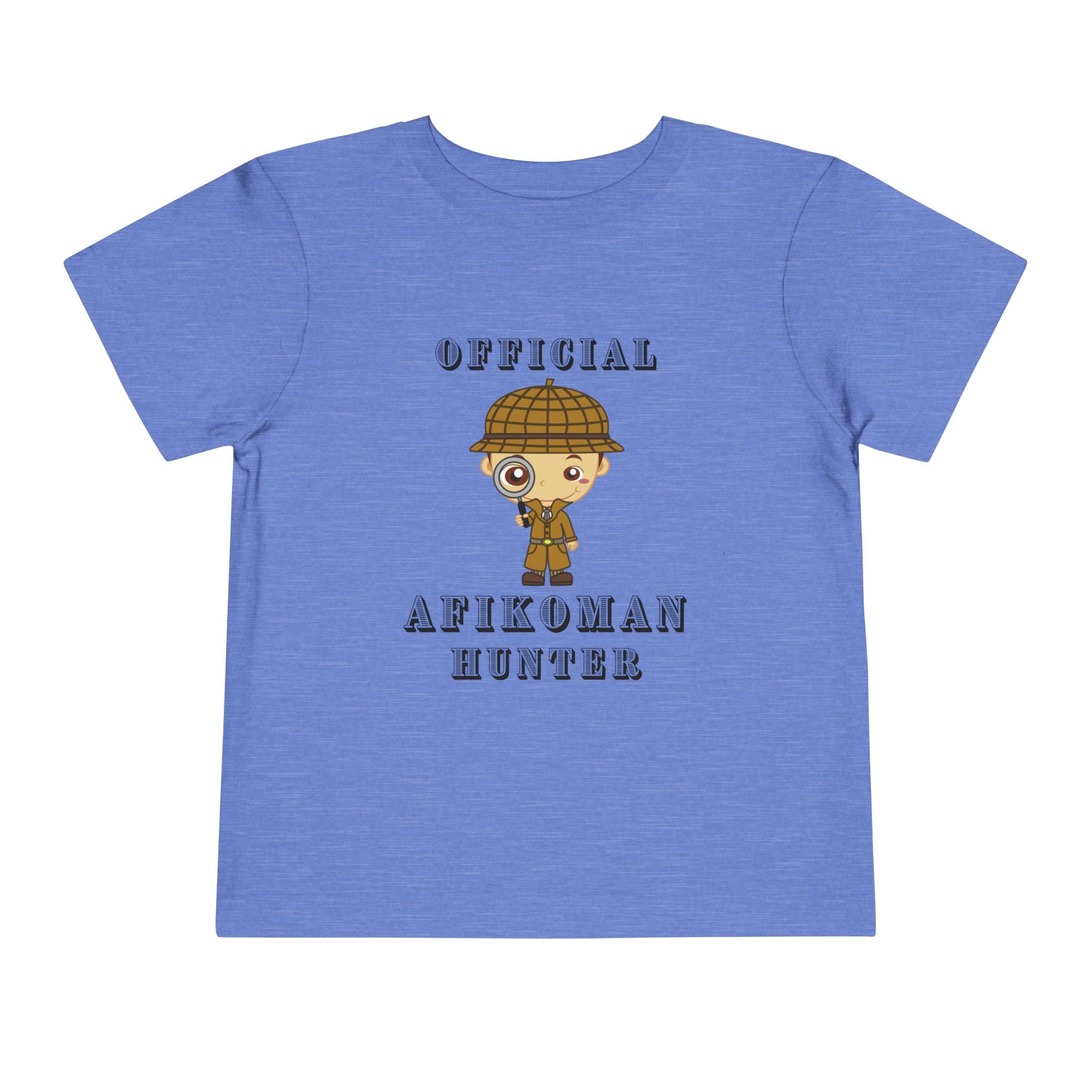 Afikomen Hunter Toddler T Shirt, Passover Kids Shirt Bella Canvas 3001T, Pesach Seder Outfit, Jewish Holiday Kids Gift