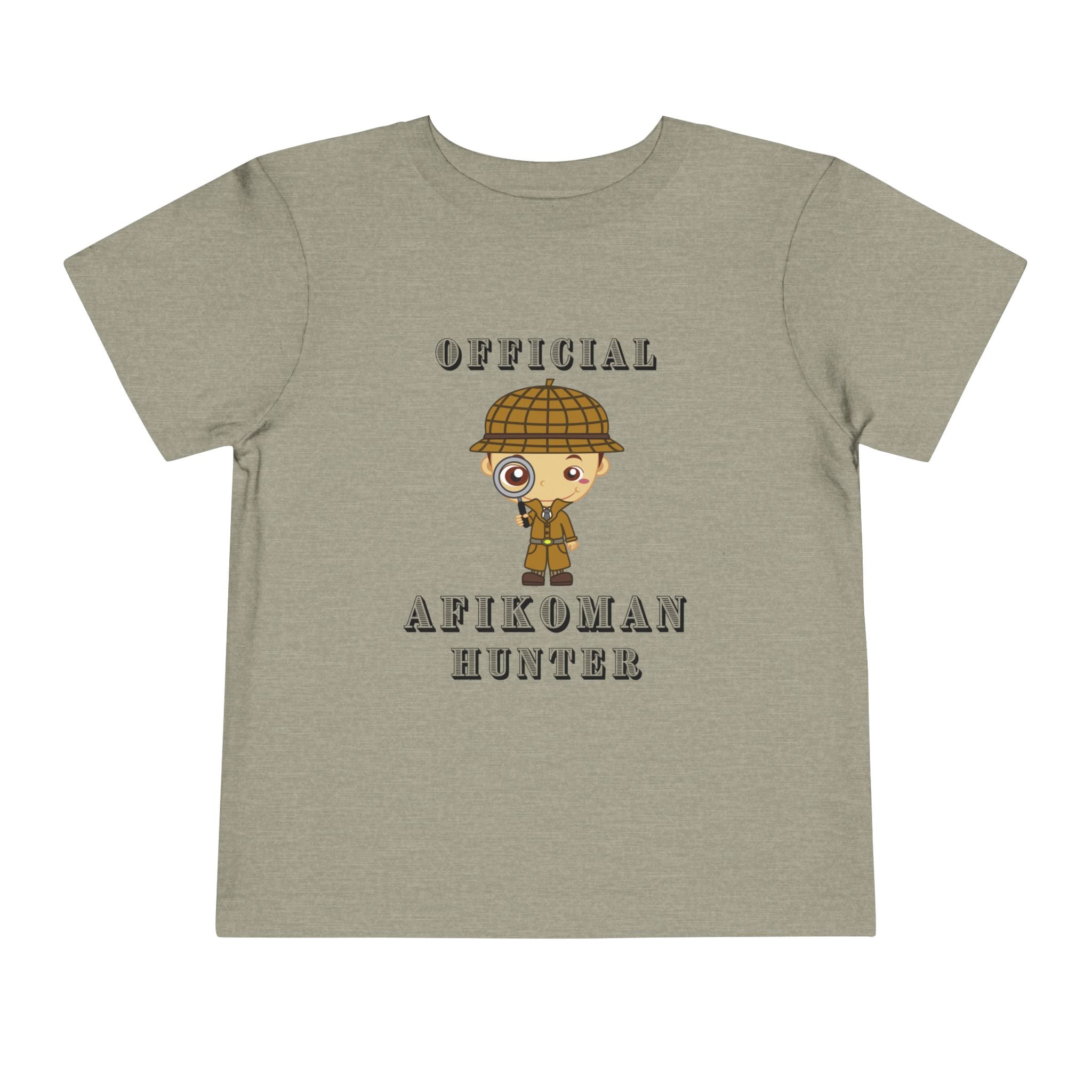 Afikomen Hunter Toddler T Shirt, Passover Kids Shirt Bella Canvas 3001T, Pesach Seder Outfit, Jewish Holiday Kids Gift