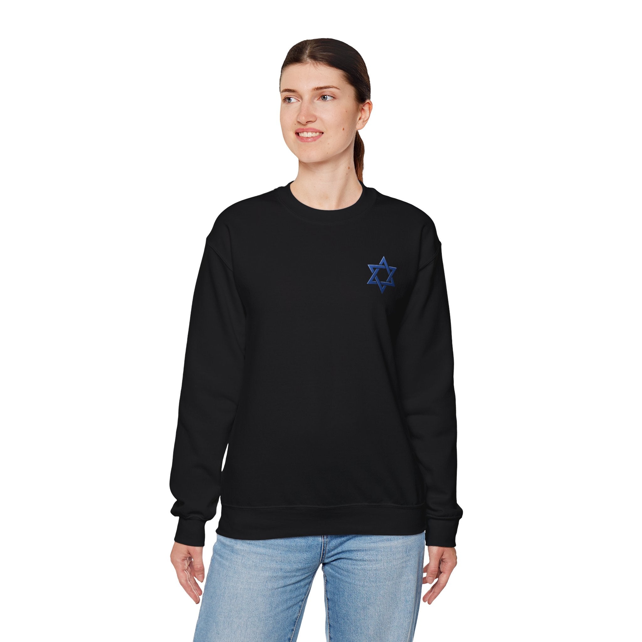 Haters Gonna Schmate Sweatshirt, Funny Jewish Crewneck with Star of David, Retro Yiddish Sweatshirt, Hanukkah Gift for Her