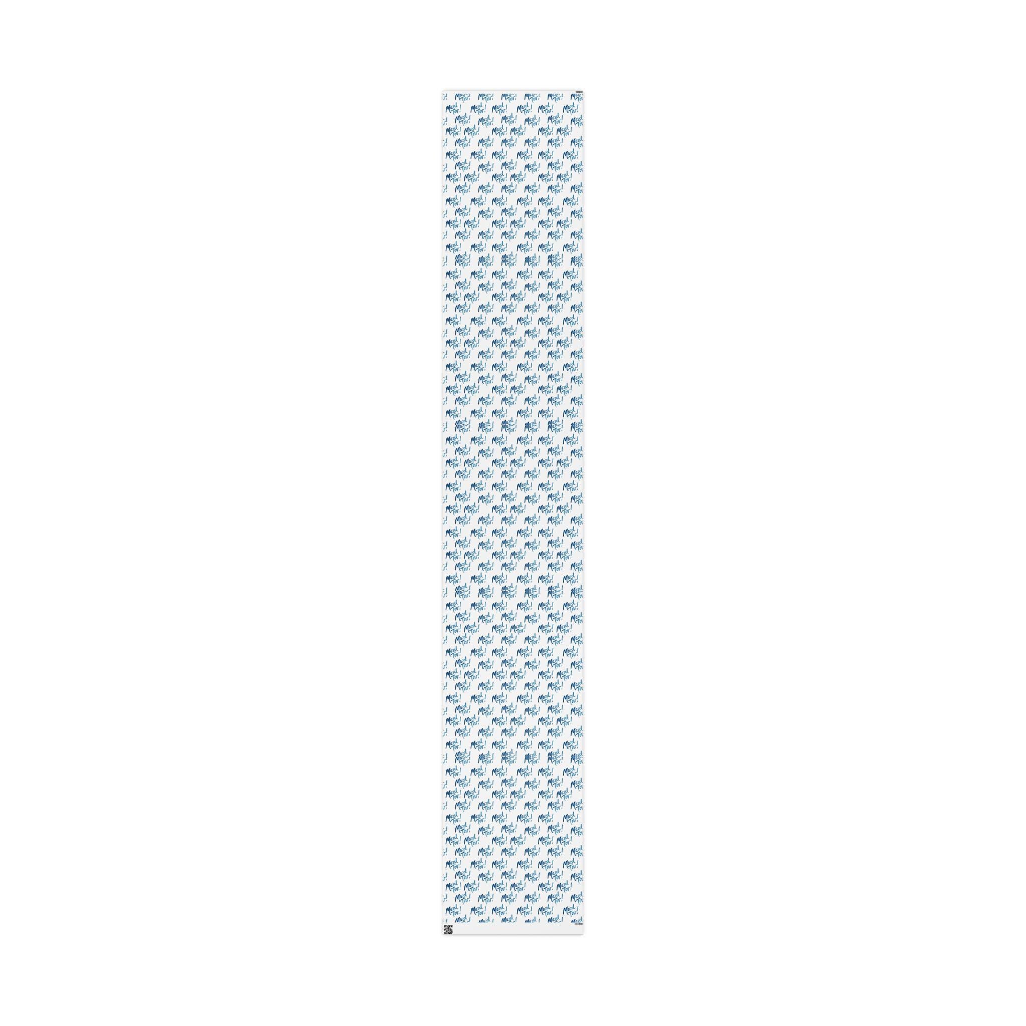 Mazel Tov Jewish Wrapping Paper, White Blue Simcha Gift Wrap