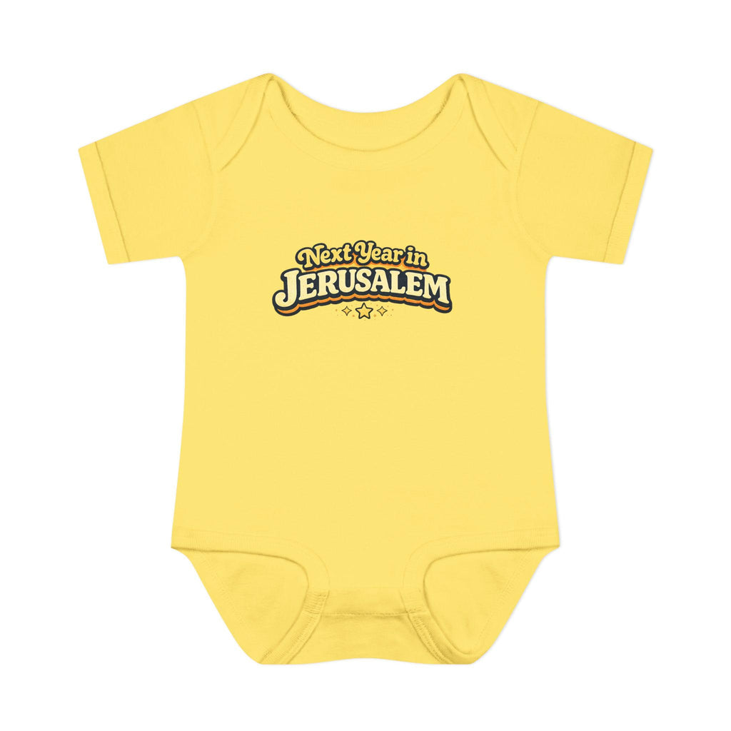 Next Year in Jerusalem Bodysuit | Baby Jewish Holiday Passover Shirt