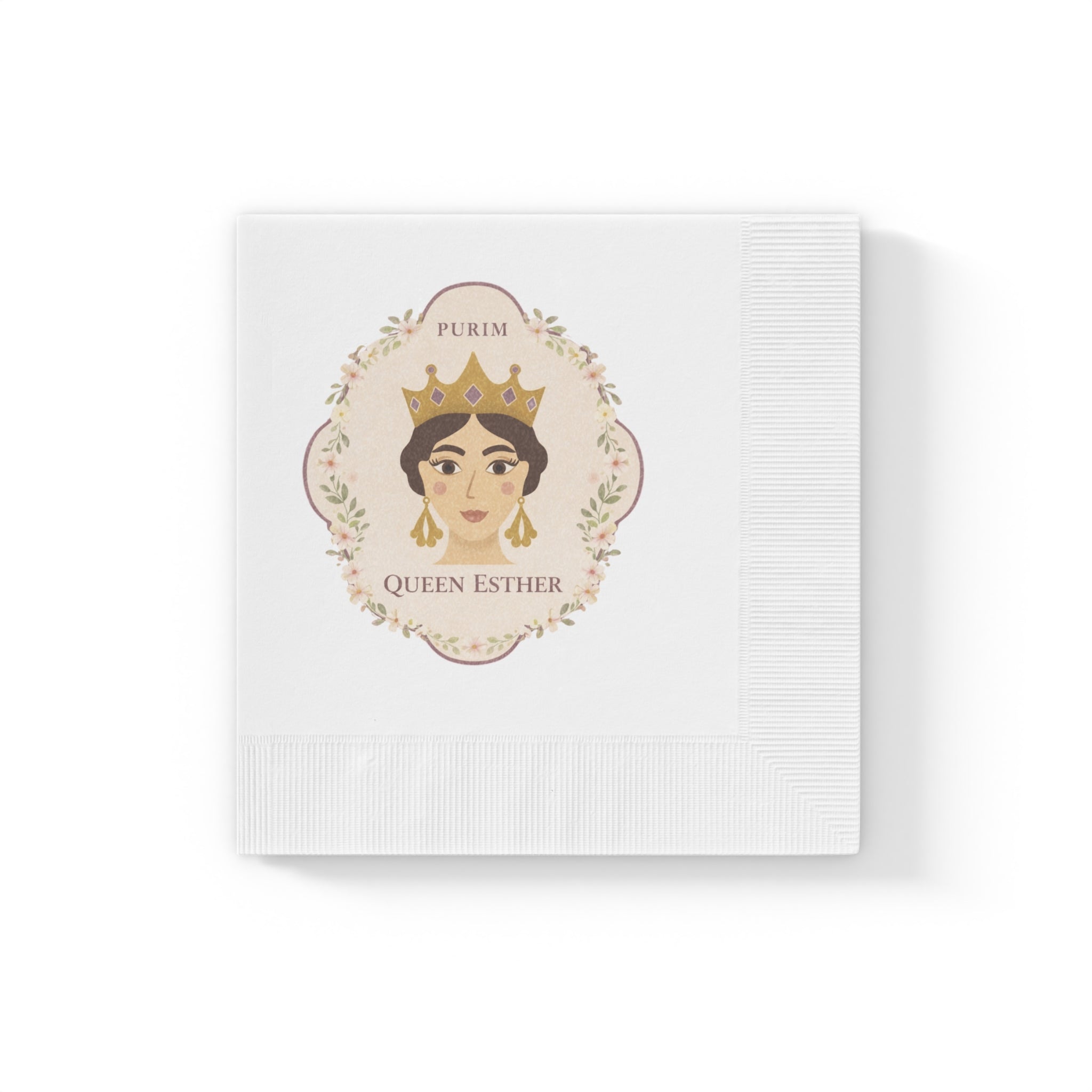 Queen Esther Purim Napkins, Vintage Esther Illustration Party Napkins, Jewish Holiday Table Decor Purim Party Supplies