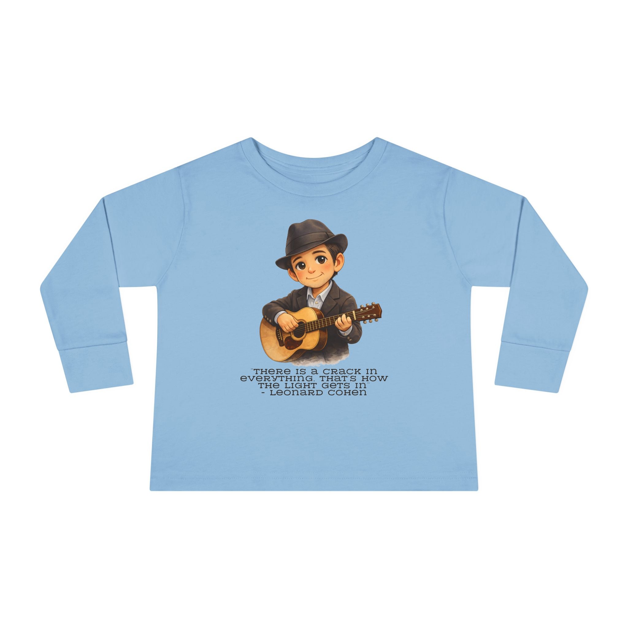 Leonard Cohen Kids Shirt, There Is a Crack in Everything Quote Tee, Jewish Music Legend Kids Shirt, Jewish History Shirt
