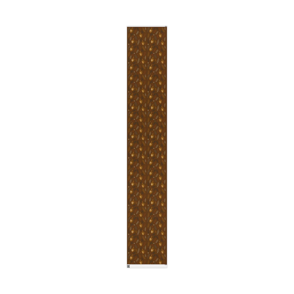 Floral Dreidel Hanukkah Wrapping Paper, Elegant Jewish Gift Wrap