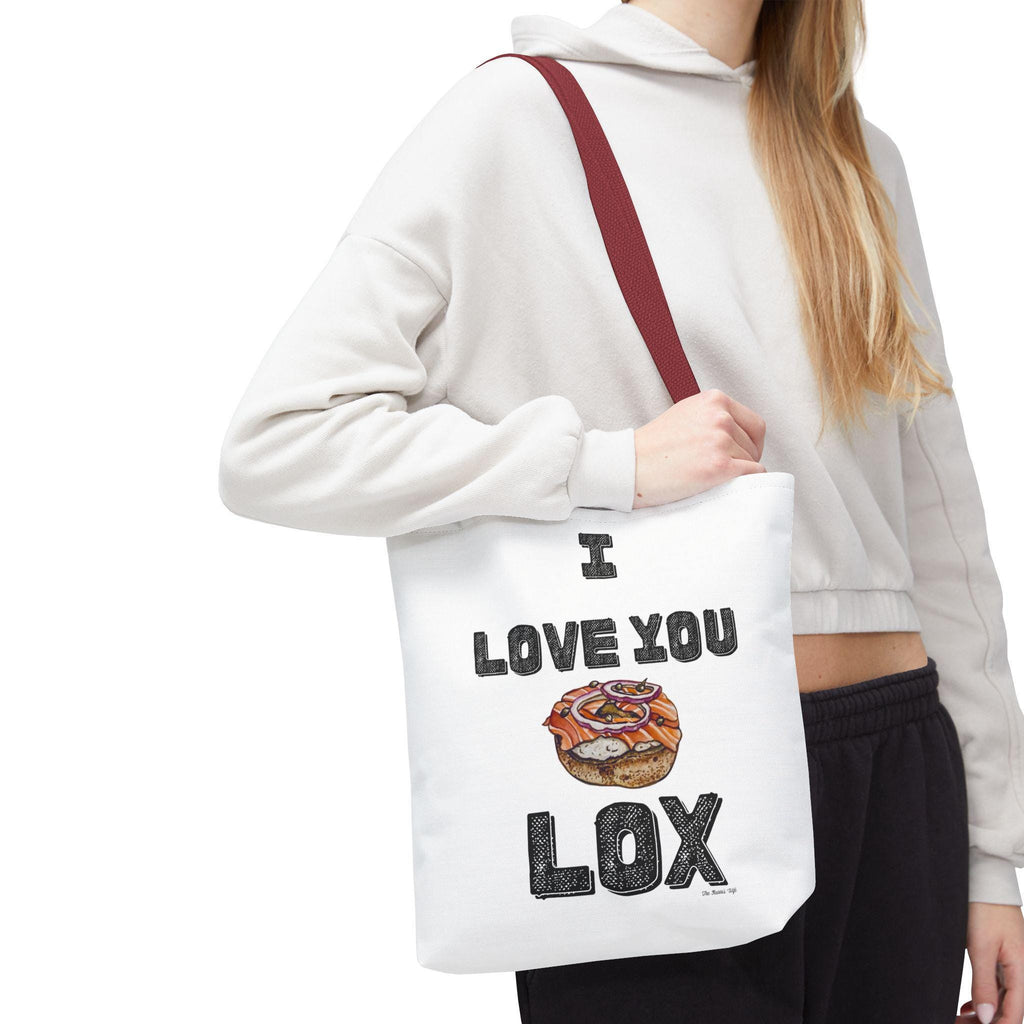 Funny Lox Bagel Tote Bag, Jewish Foodie Gift