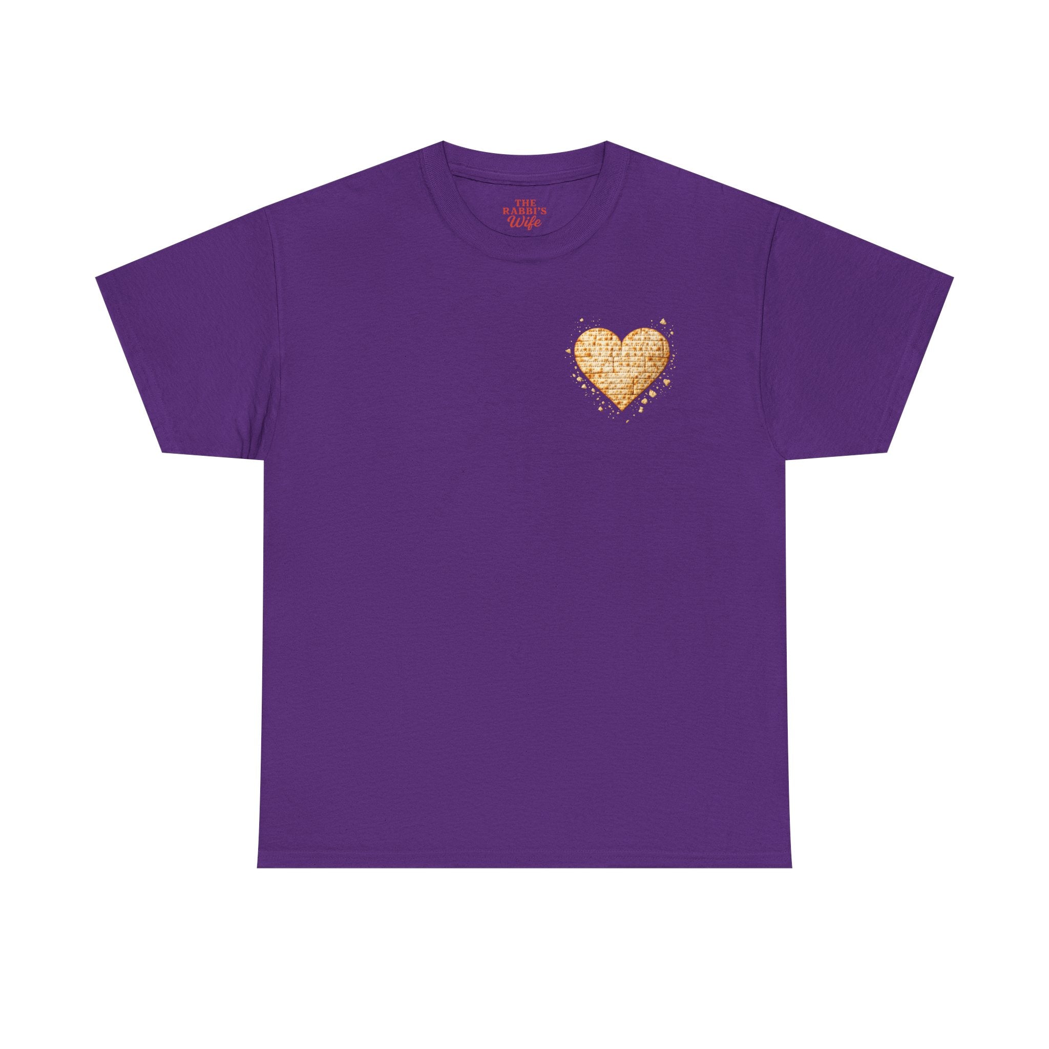 Matzah Heart T Shirt Passover Shirt for Women, Jewish Holiday Tee, Matzah Texture Love Shirt, Jewish Mom Gift