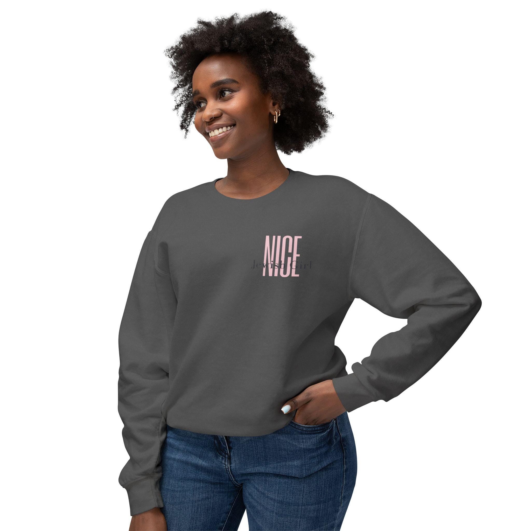 Nice Jewish Girl Unisex Crewneck Sweatshirt, Cultural Pride Apparel