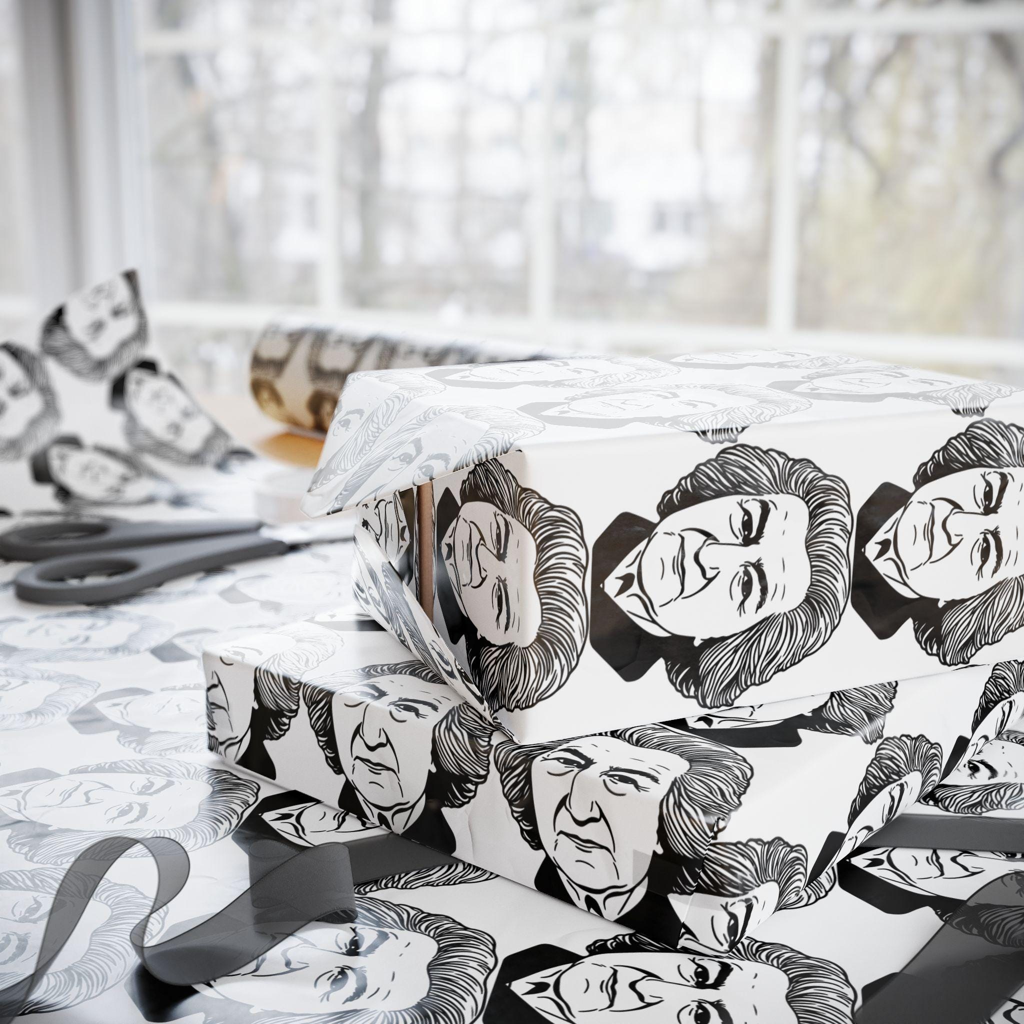 Golda Meir Wrapping Paper | Israeli Prime Minister Gift Wrap
