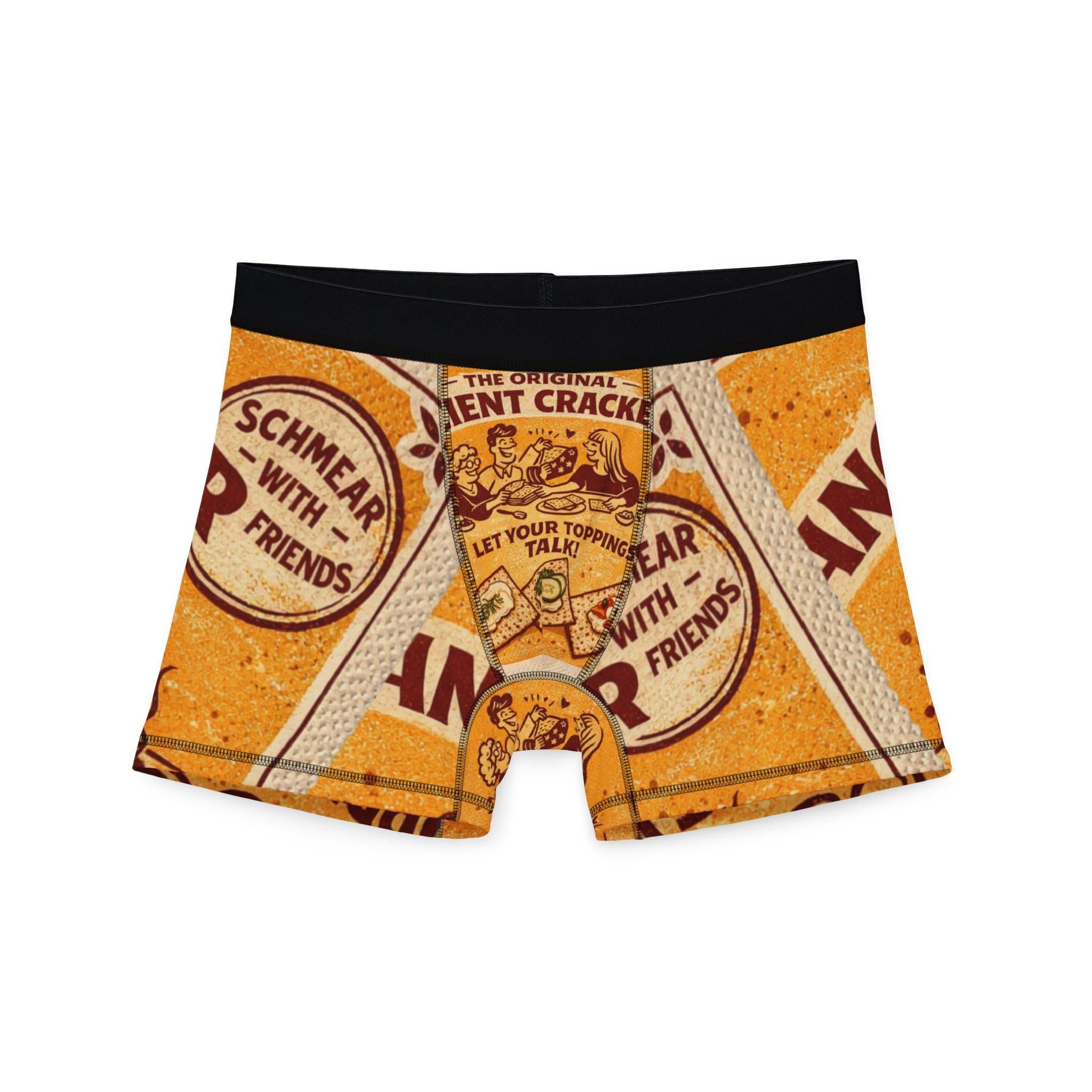 Vintage Matzah Boxer Shorts, Retro Snack Ad Underwear, Funny Jewish Gift