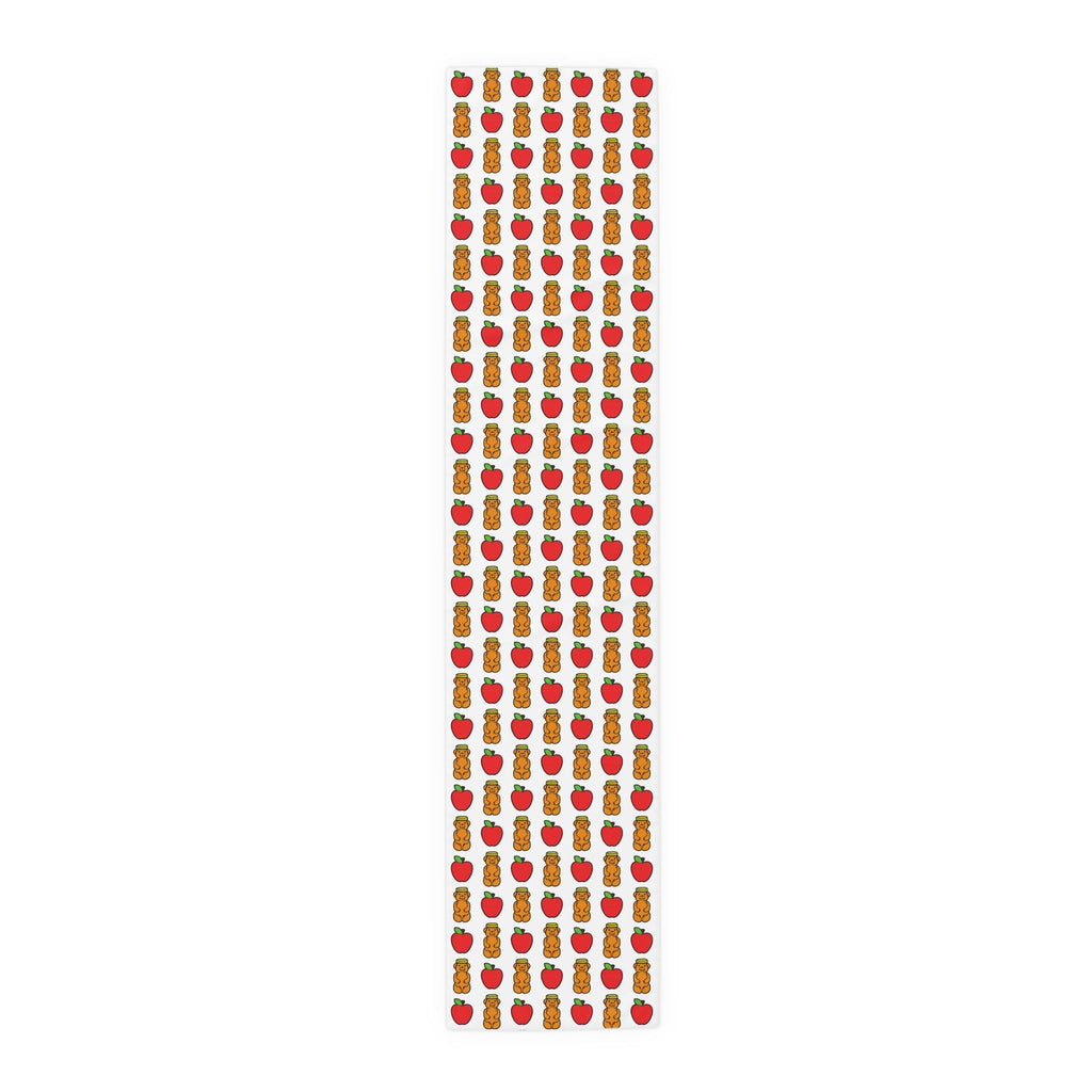Rosh Hashanah Table Runner, Apples and Honey Bears, Jewish Holiday Decor