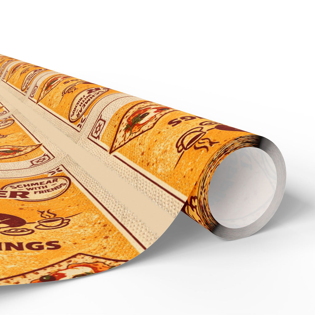 Vintage Matzah Label Wrapping Paper, Passover Gift Wrap Roll, Jewish Holiday Packaging, Matzah Cracker Pattern, Hostess Gift Presentation
