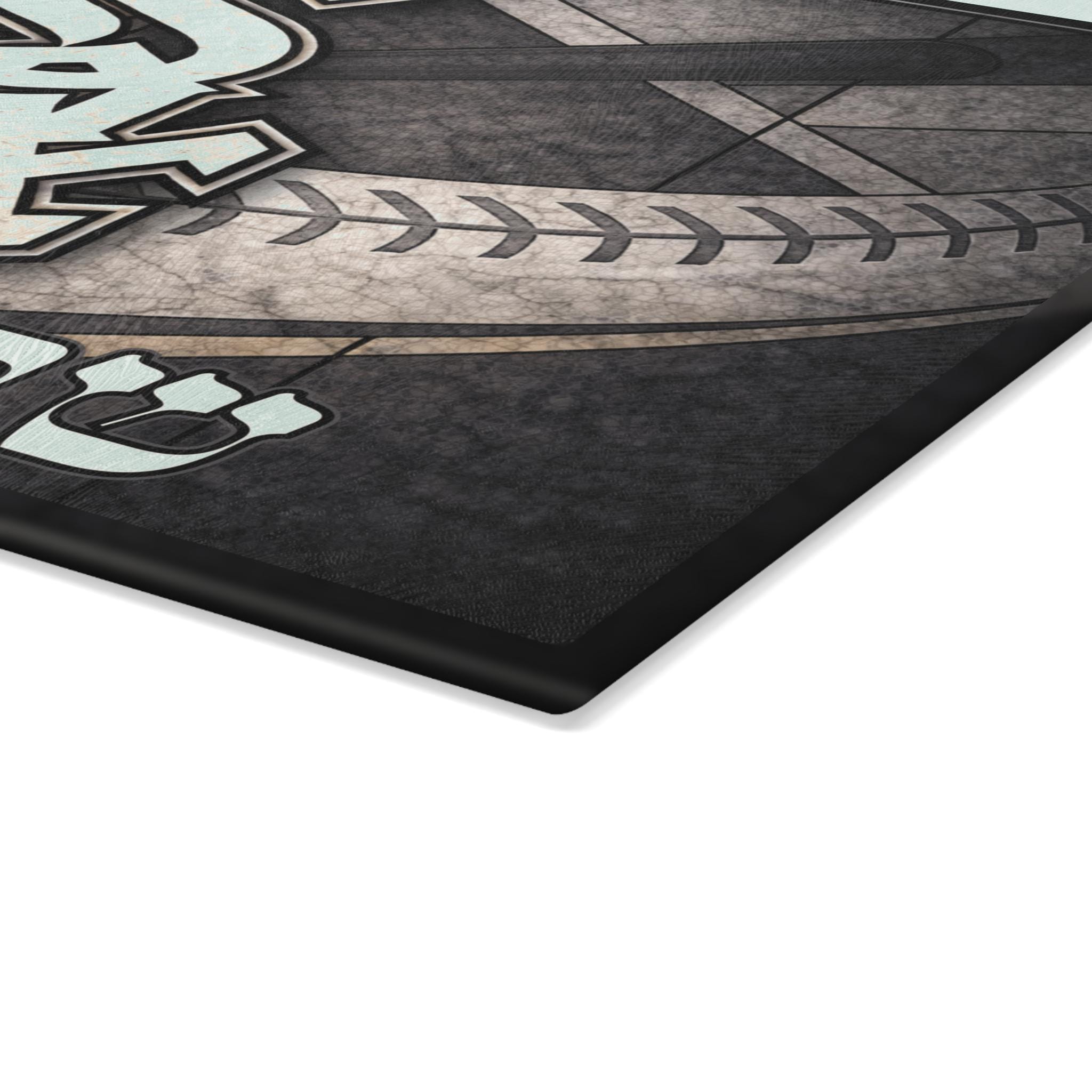 Chicago White Sox Challah Board, Stained Glass Tempered Glass Tray (15x11)
