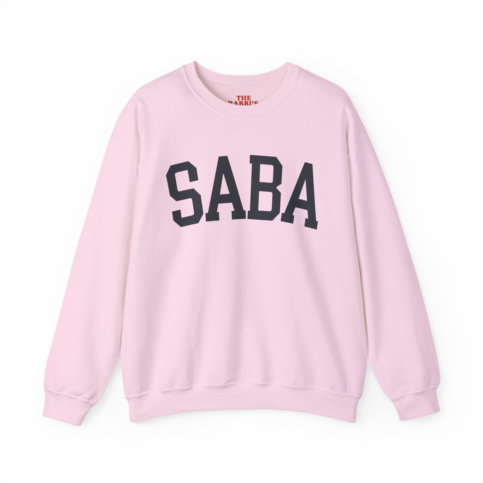 SABA Sweatshirt Hebrew Grandpa Crewneck, Jewish Grandfather Collegiate Letter Sweater Gift