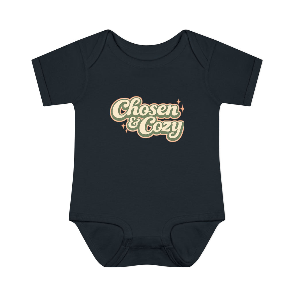 Chosen & Cozy Passover Pasach Infant Bodysuit | Retro Script Baby Onesie