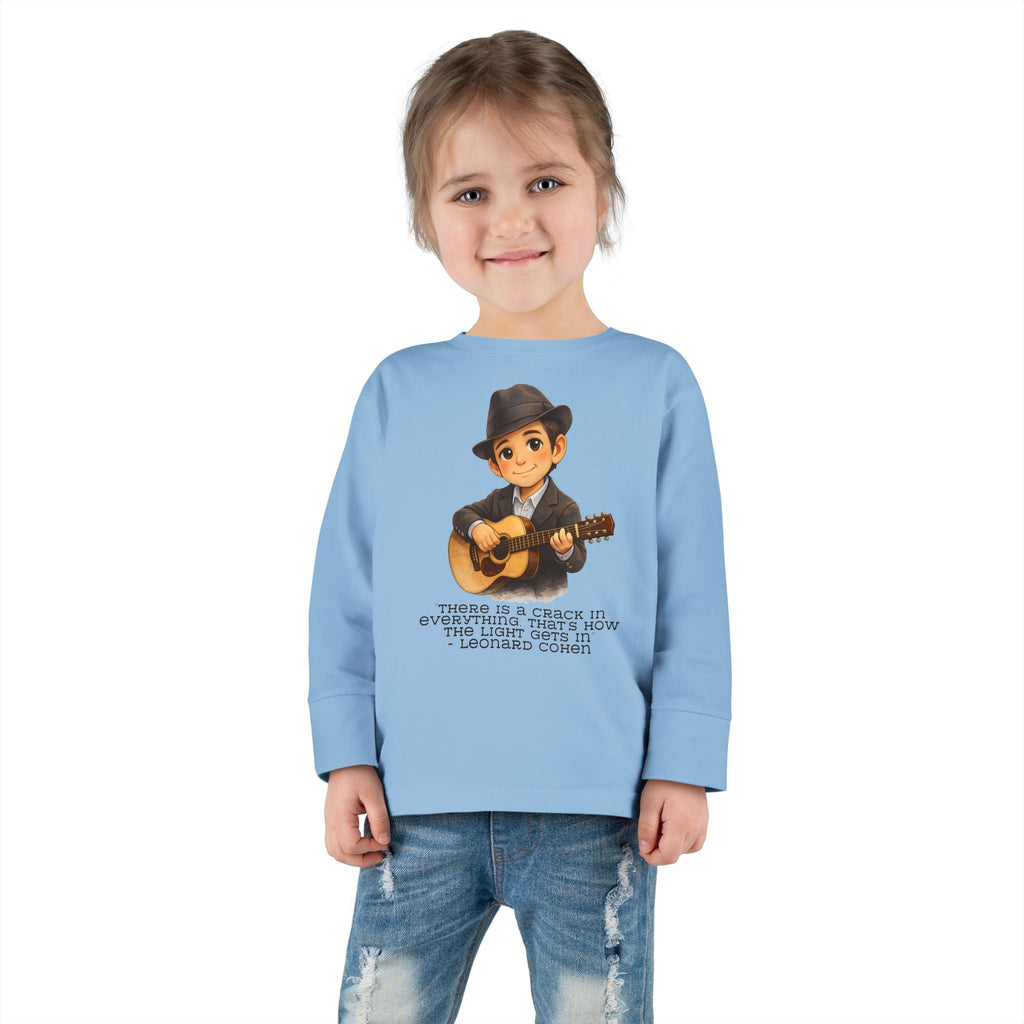 Leonard Cohen Kids Shirt, There Is a Crack in Everything Quote Tee, Jewish Music Legend Kids Shirt, Jewish History Shirt