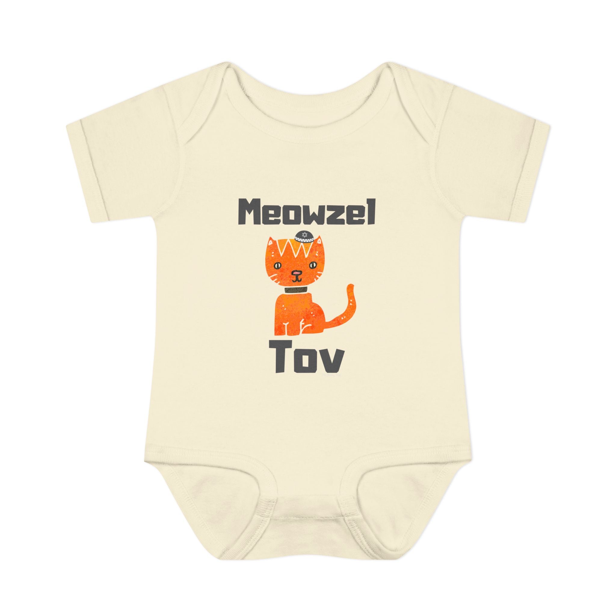 meowzel tov Cat mazel tov Infant Jersey One Piece Perfect for Baby Showers, Bris, Hanukkah, jewish gifts,