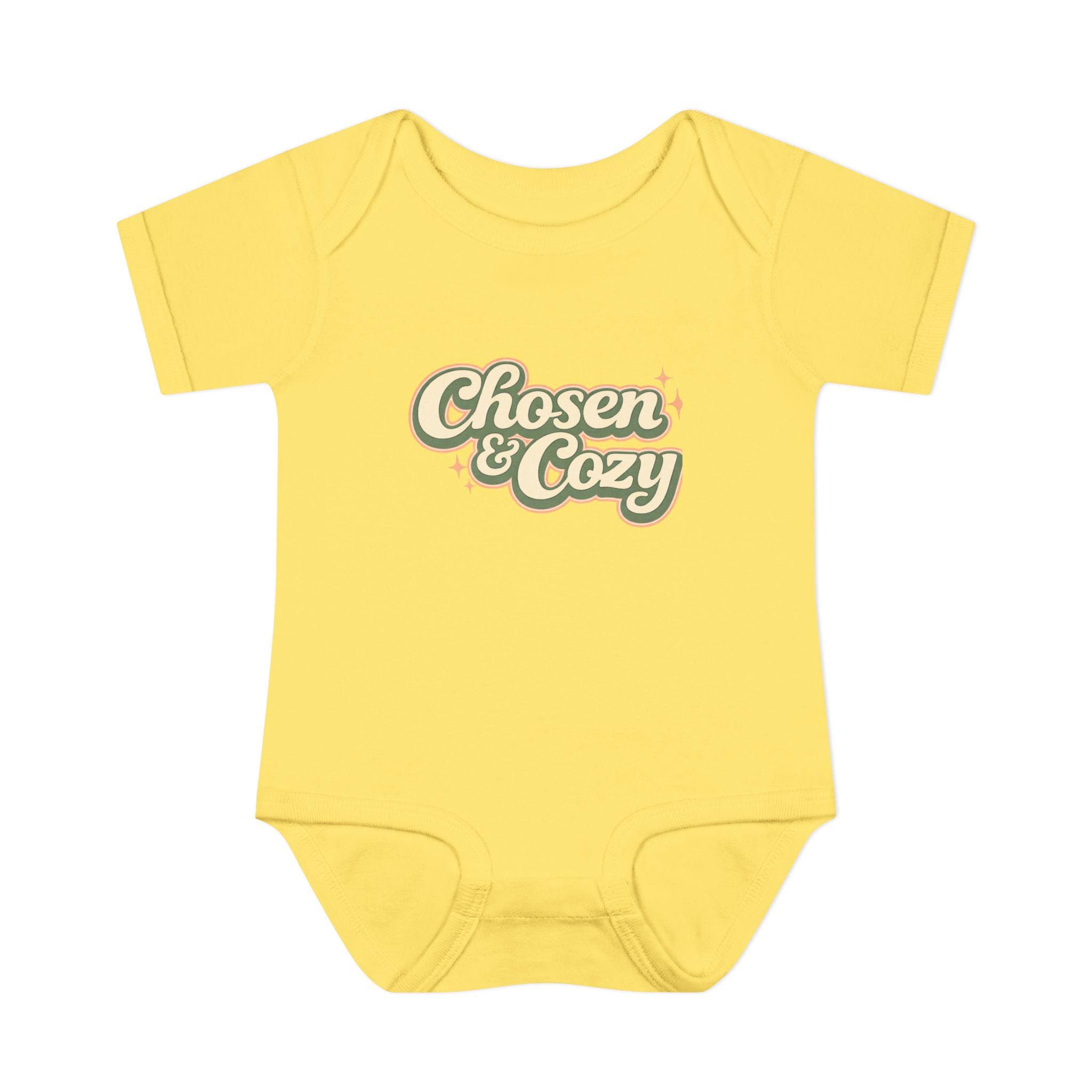 Chosen & Cozy Passover Pasach Infant Bodysuit | Retro Script Baby Onesie