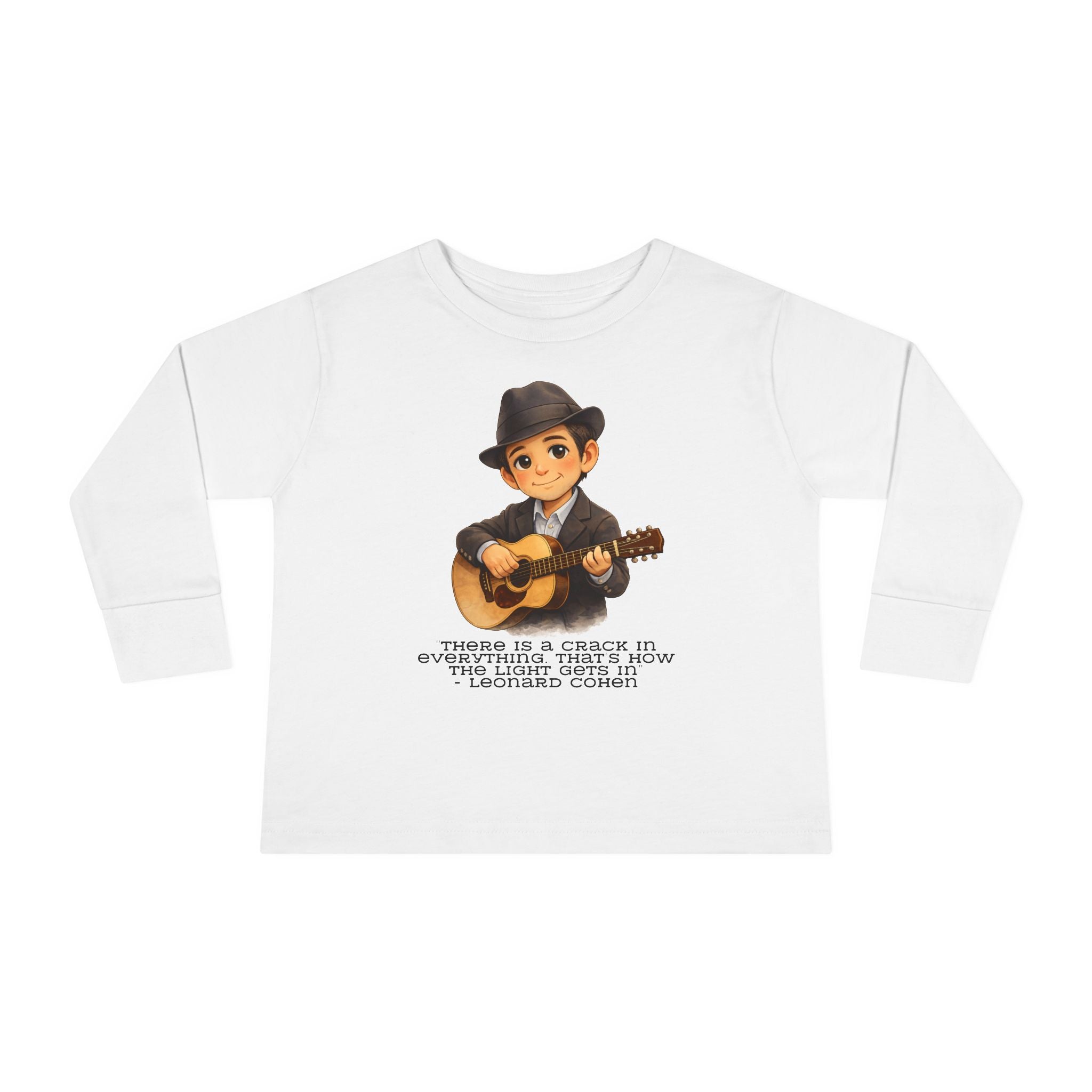 Leonard Cohen Kids Shirt, There Is a Crack in Everything Quote Tee, Jewish Music Legend Kids Shirt, Jewish History Shirt
