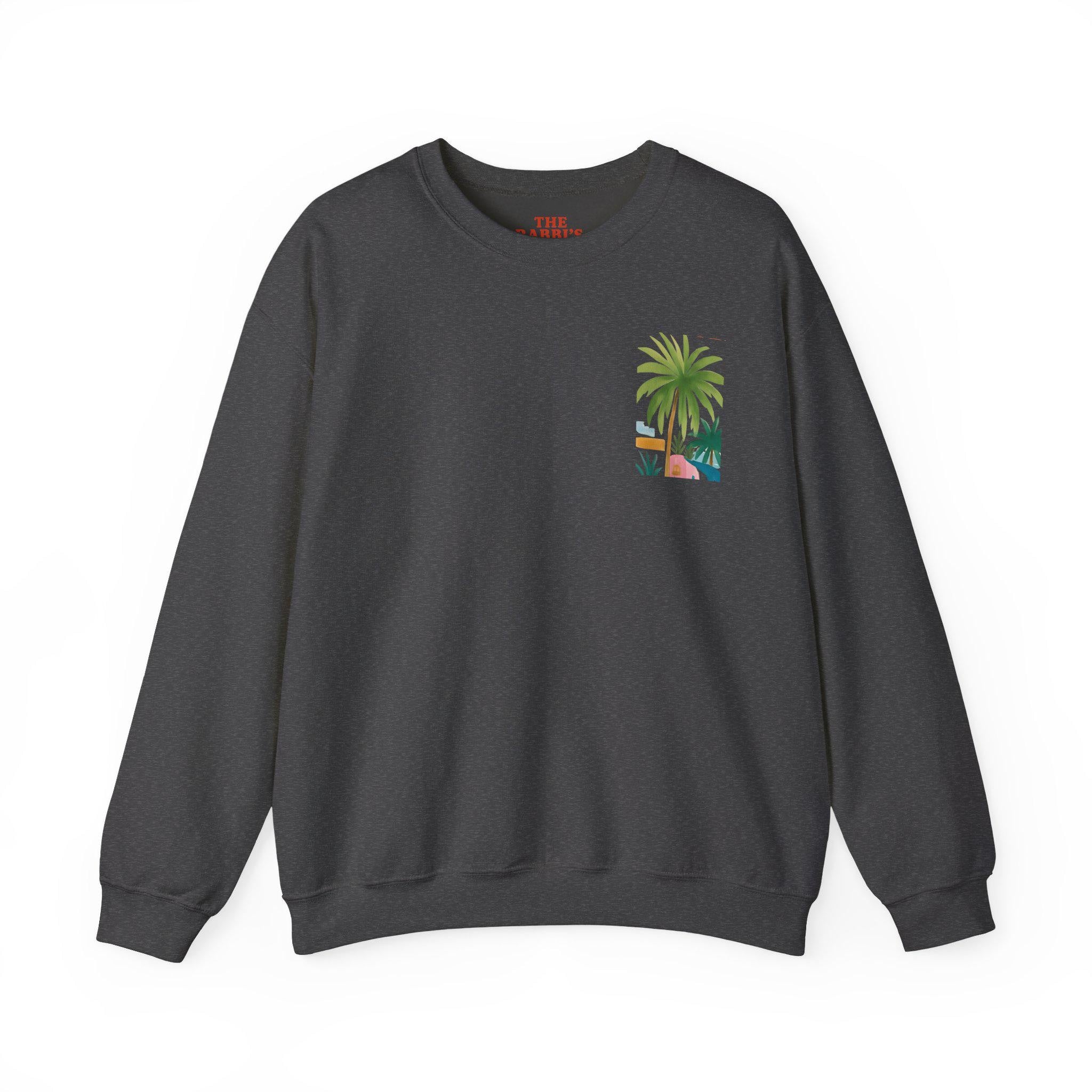 Tel Aviv Beach Art Crewneck, Israel Tikkun Olam Sweatshirt, Jewish Gift