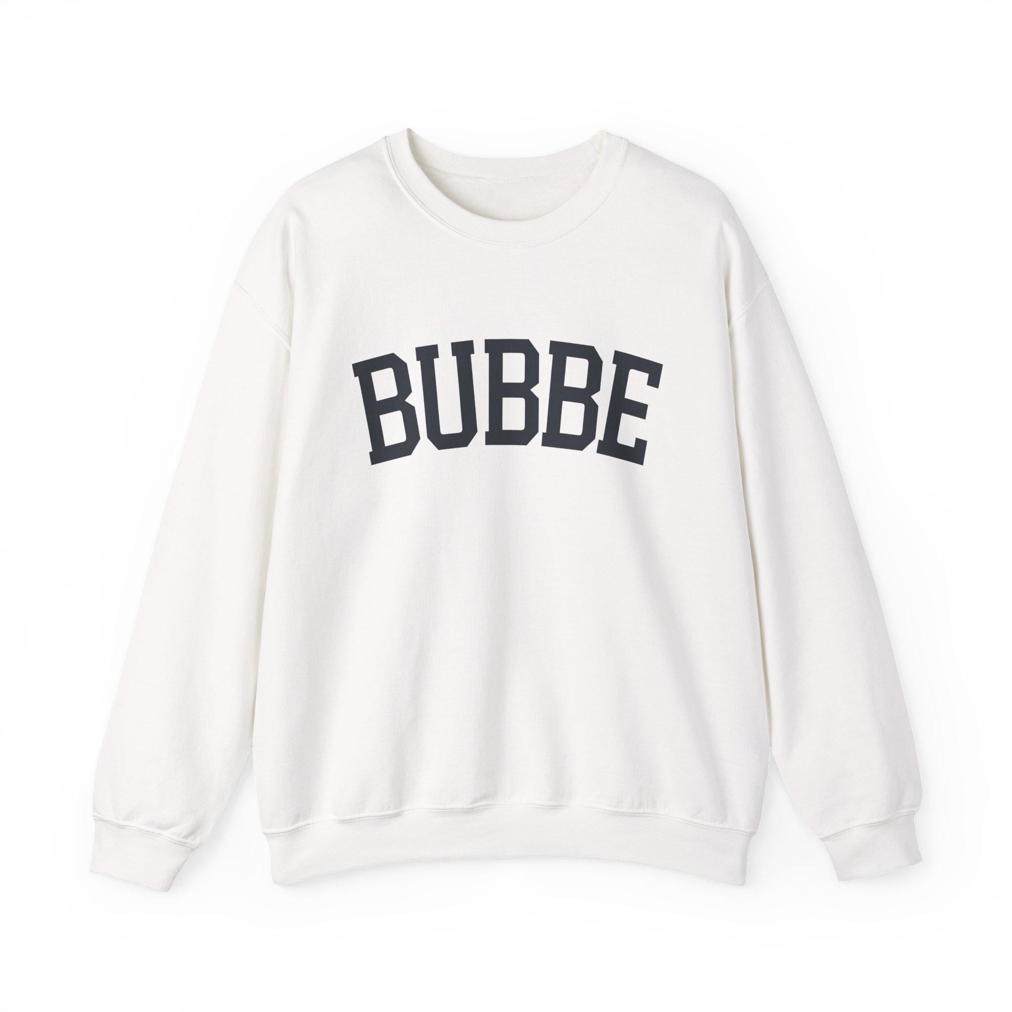 BUBBE Sweatshirt Hebrew Grandma Crewneck, Jewish Grandmother Cozy Pullover, Embroidered Family Gift