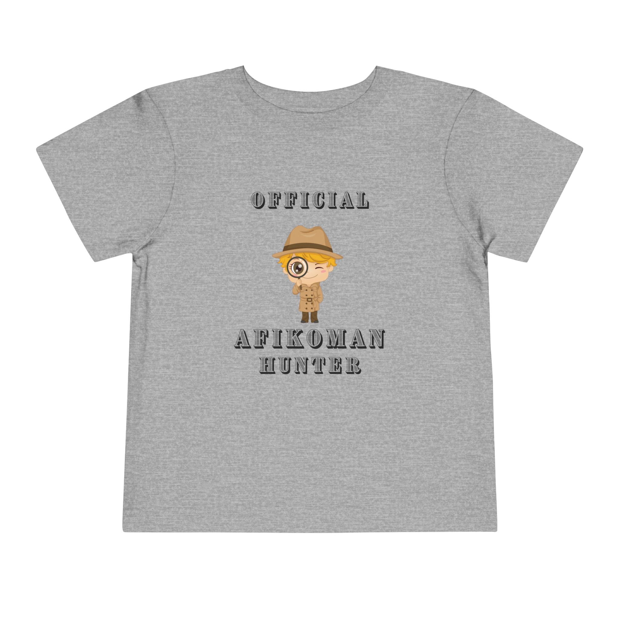 Afikomen Hunter Toddler T Shirt, Passover Kids Shirt , Pesach Seder Outfit, Jewish Holiday Kids Gift girl