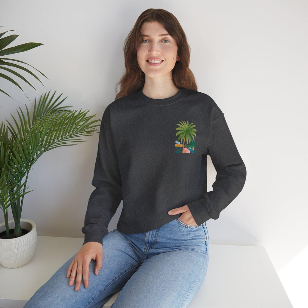 Tel Aviv Beach Art Crewneck, Israel Tikkun Olam Sweatshirt, Jewish Gift