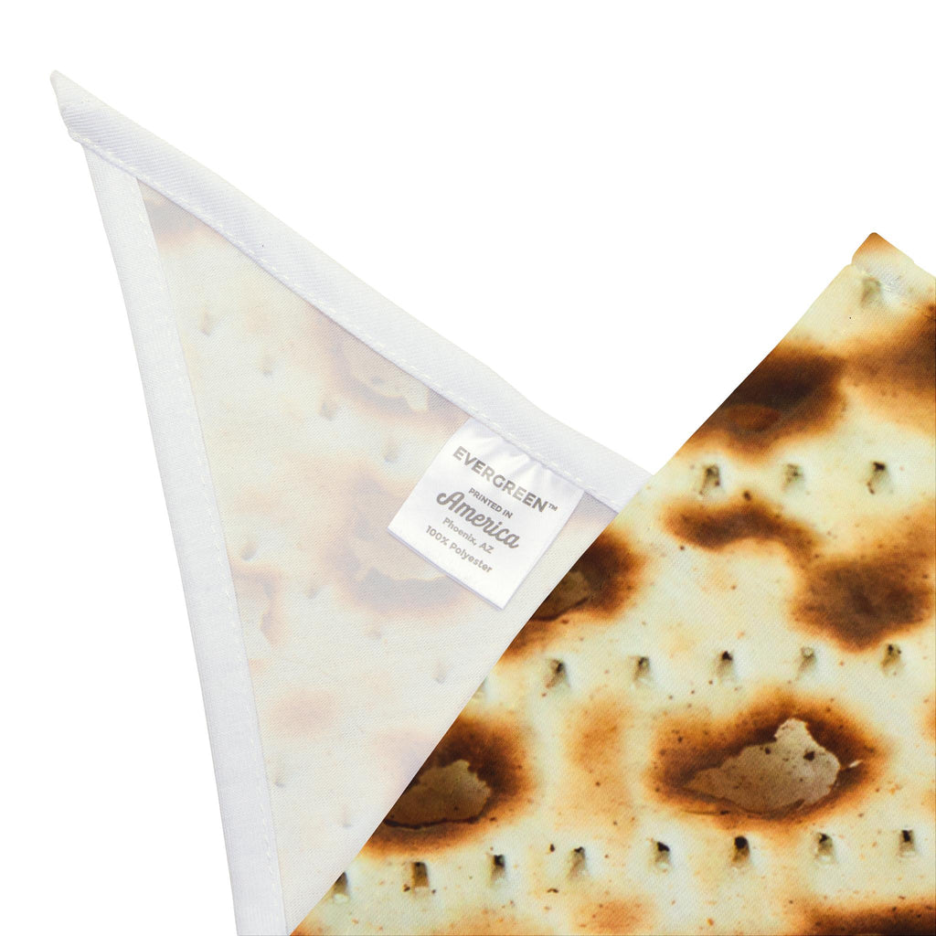 Passover Matzah Print Dog Bandana, Jewish Holiday Pet Scarf, Polyester Accessory
