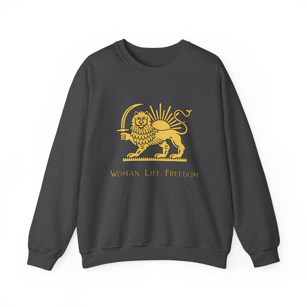 Woman Life Freedom Lion of Persia Sweatshirt, Iran Crest Crewneck, Feminist Protest Sweatshirt Gift