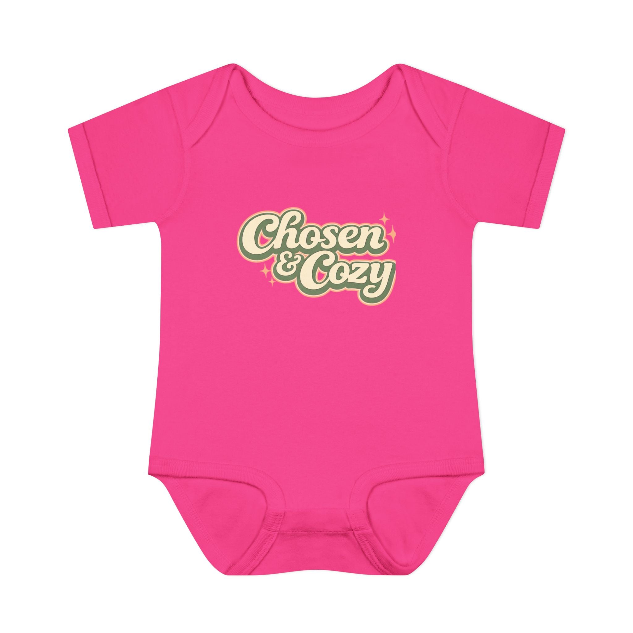 Chosen & Cozy Passover Pasach Infant Bodysuit | Retro Script Baby Onesie