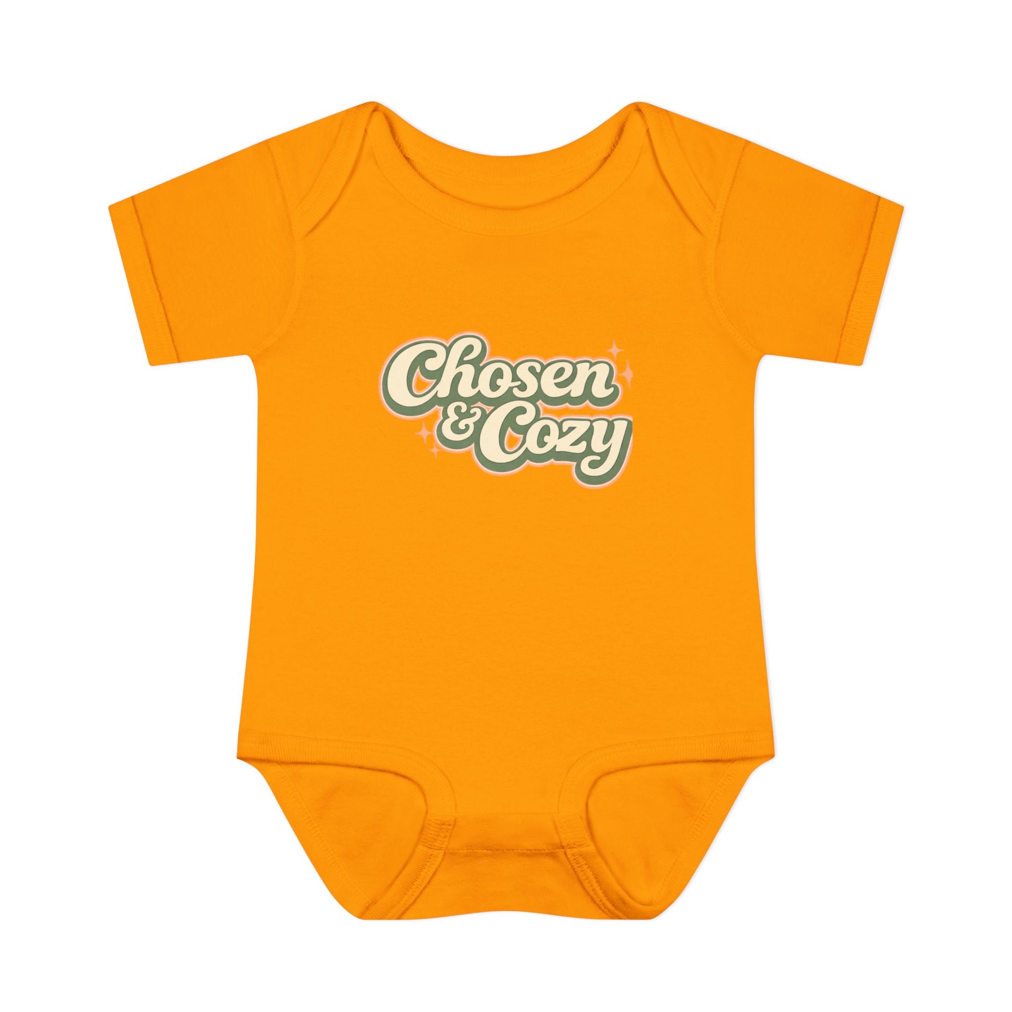 Chosen & Cozy Passover Pasach Infant Bodysuit | Retro Script Baby Onesie