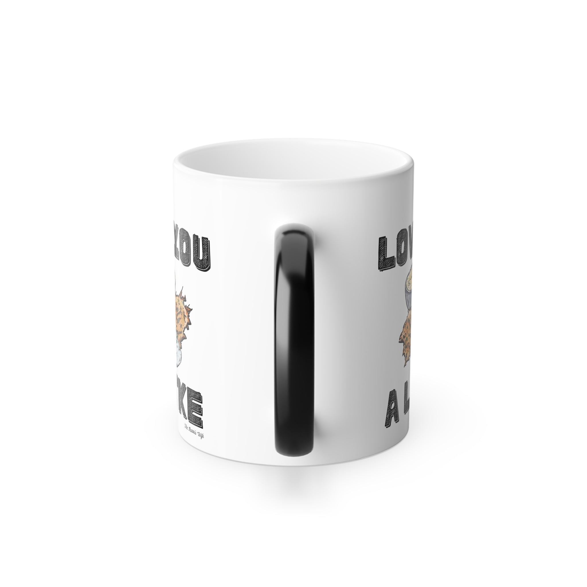 I Love You a Latke Color Changing Mug, Funny Hanukkah Heat Reveal Coffee Cup, Jewish Holiday Gift for Couples