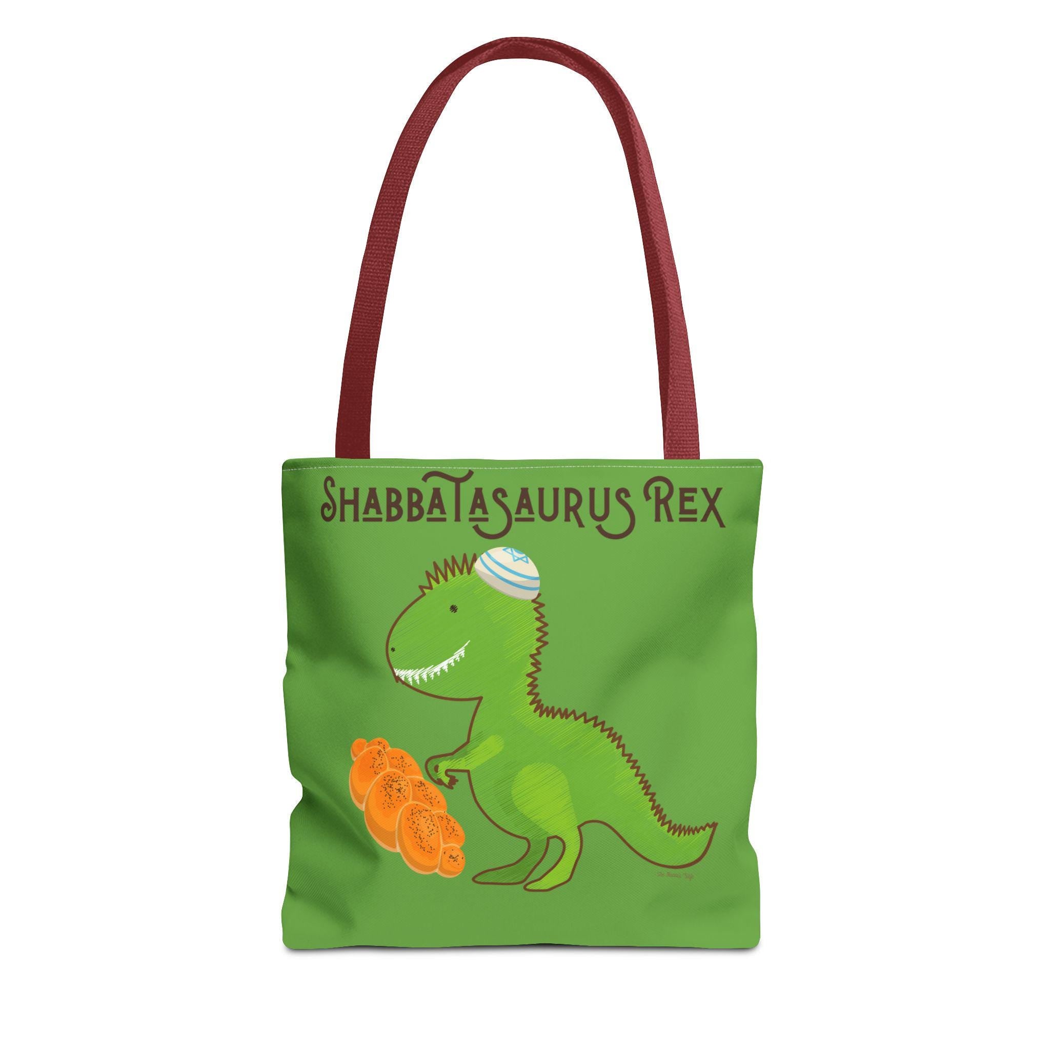 Shabbatasaurus Rex Tote Bag: Funny Jewish Dinosaur Gift