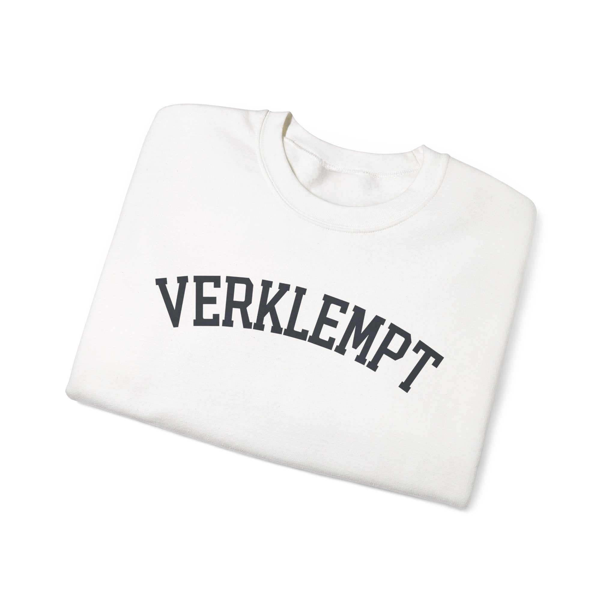 Verklempt Sweatshirt Yiddish Crewneck, Funny Jewish Slang Pullover, Cozy Embroidered Judaica Gift