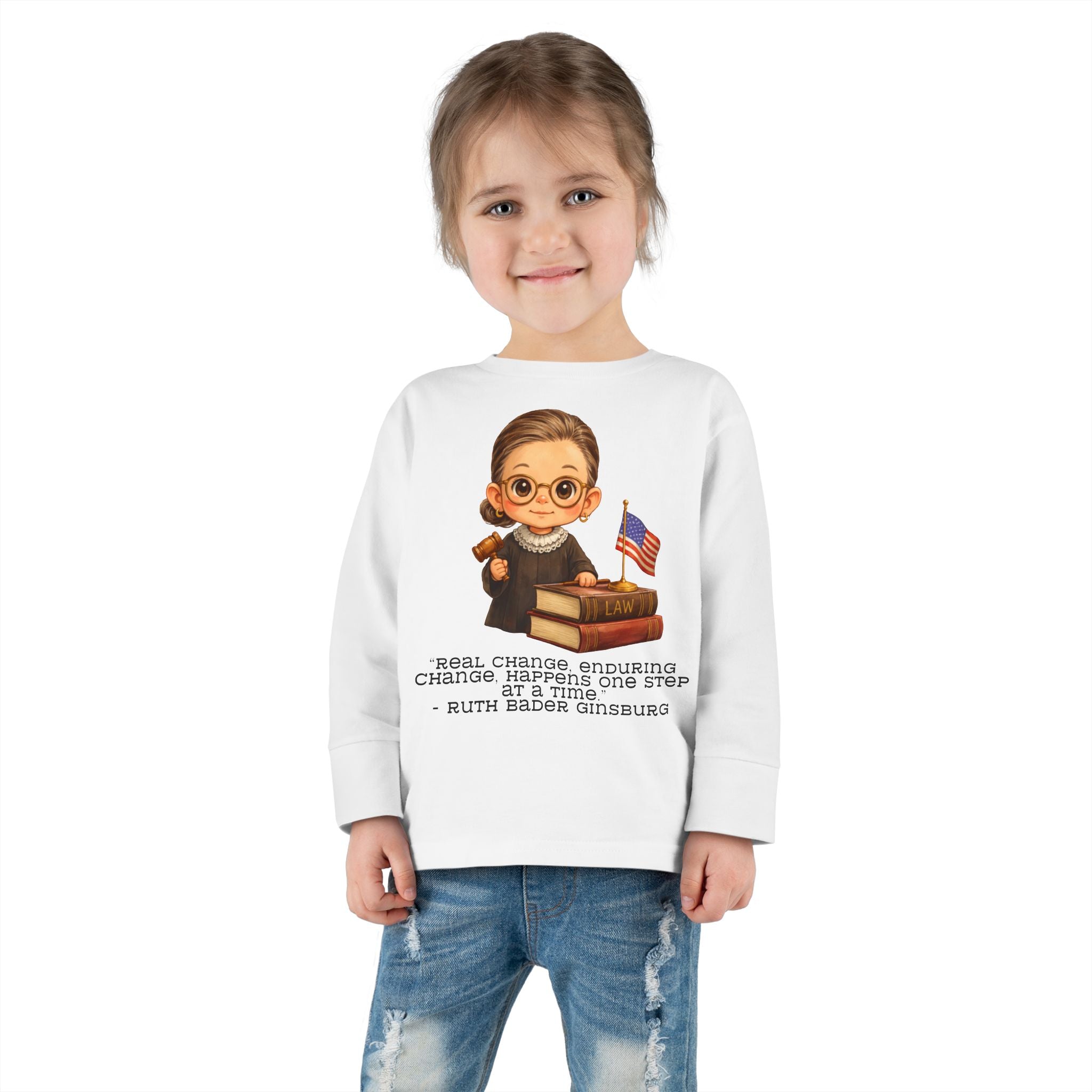 Ruth Bader Ginsburg Kids Shirt, RBG Quote Kids Tee, Jewish Hero Kids Shirt, Jewish History Shirt for Children, Girl Power Kids