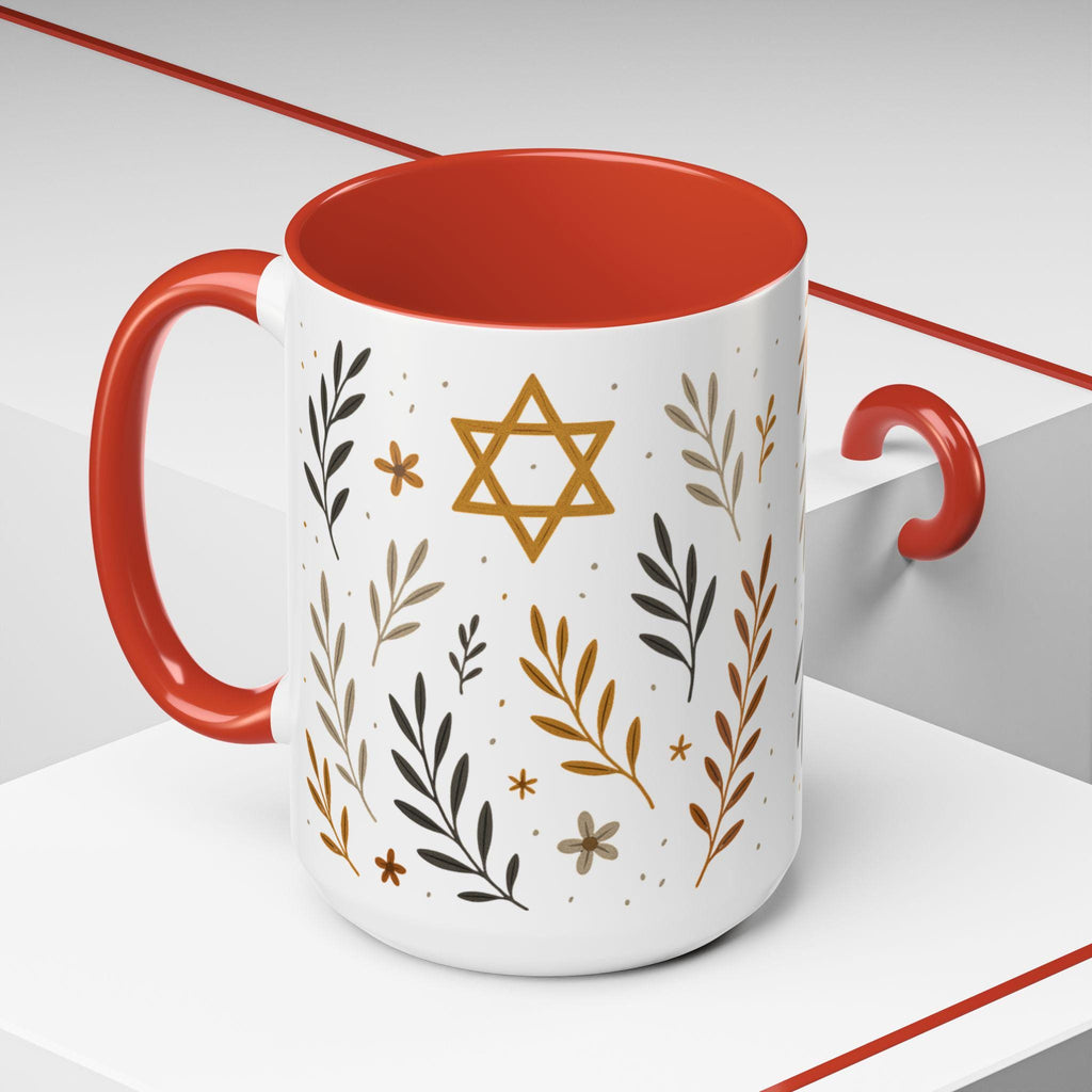 Hanukkah Coffee Mug: Jewish Holiday Tea Cup, Rabbi Gift