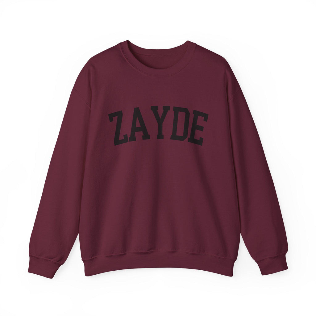 Zayde Sweatshirt Yiddish Grandpa Crewneck, Jewish Grandfather Collegiate Letter Sweater Gift
