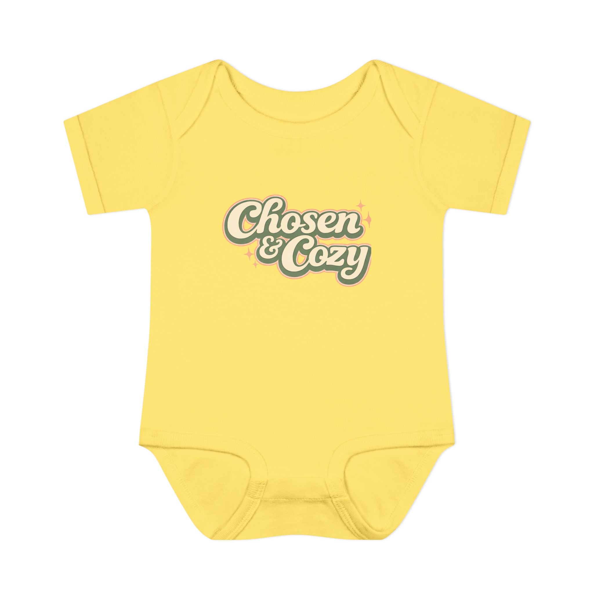 Chosen & Cozy Passover Pasach Infant Bodysuit | Retro Script Baby Onesie