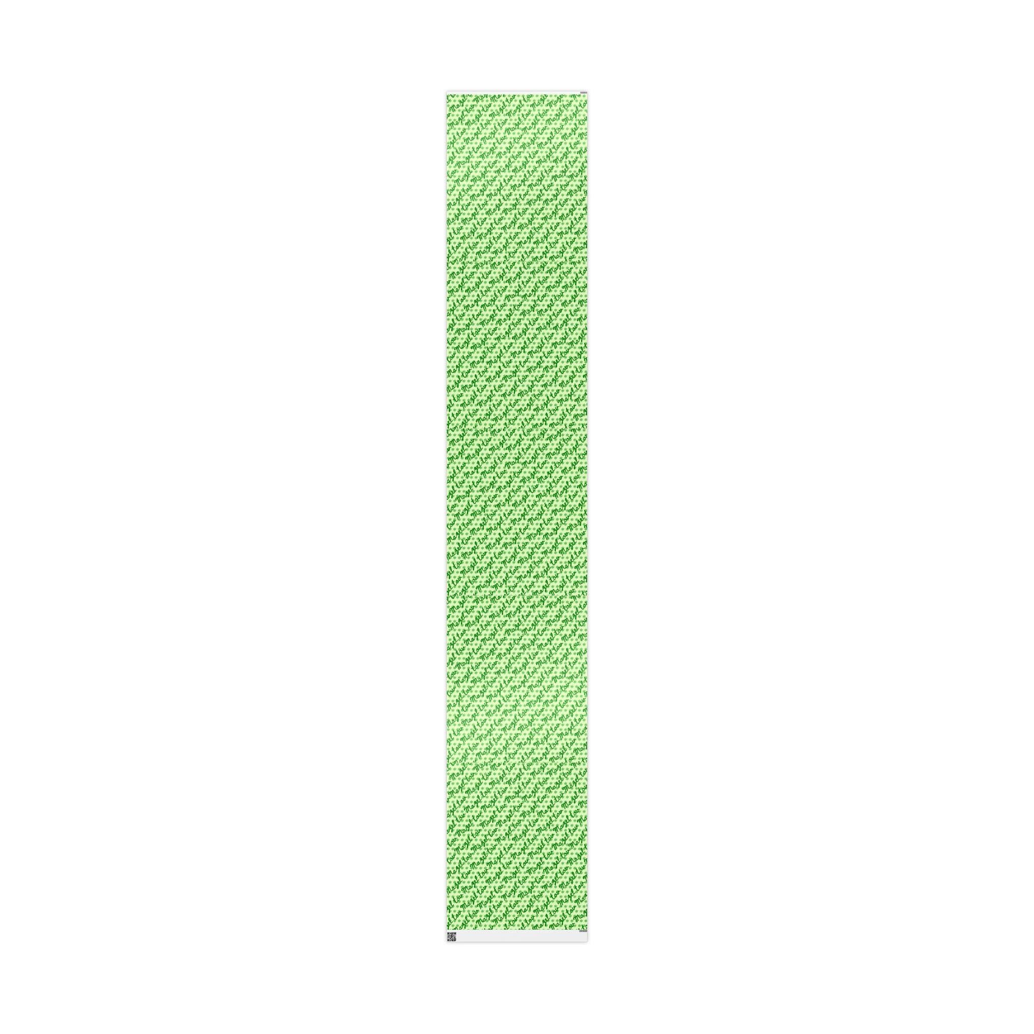 Mazel Tov Wrapping Paper | Green Star of David Jewish Celebration Gift Wrap