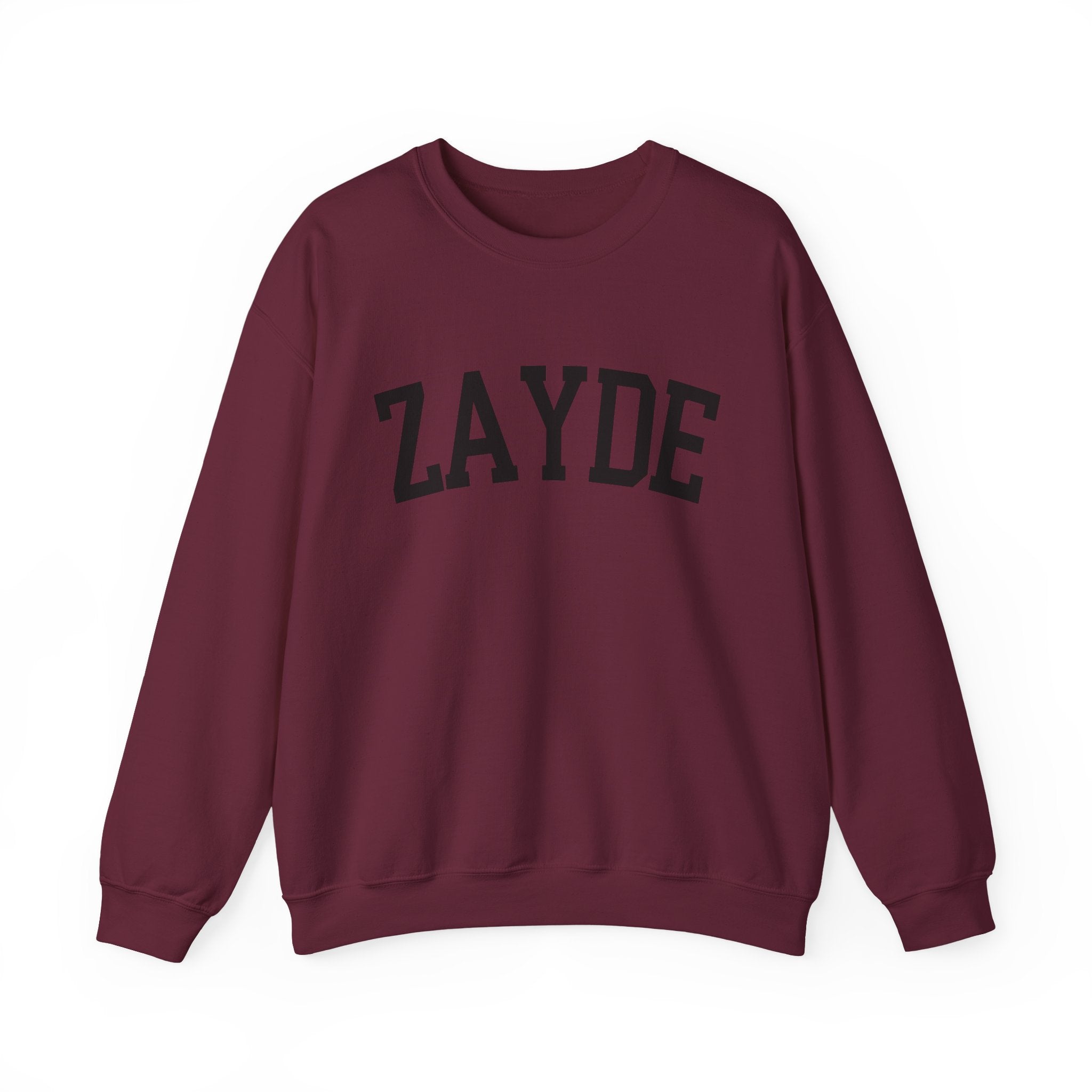 Zayde Sweatshirt Yiddish Grandpa Crewneck, Jewish Grandfather Collegiate Letter Sweater Gift
